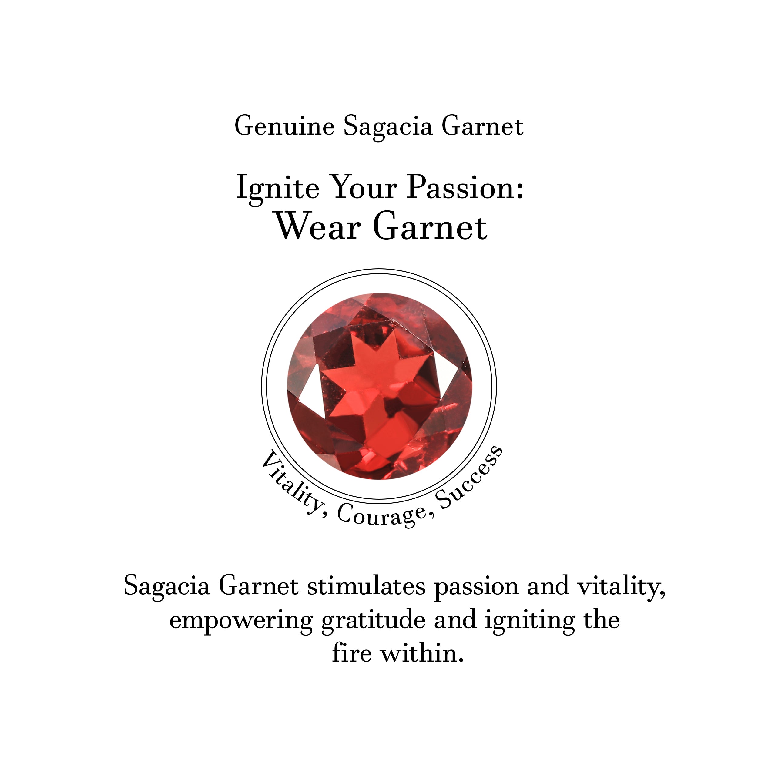 Garnet Stud Earring-(GAR-SE-1260.)
