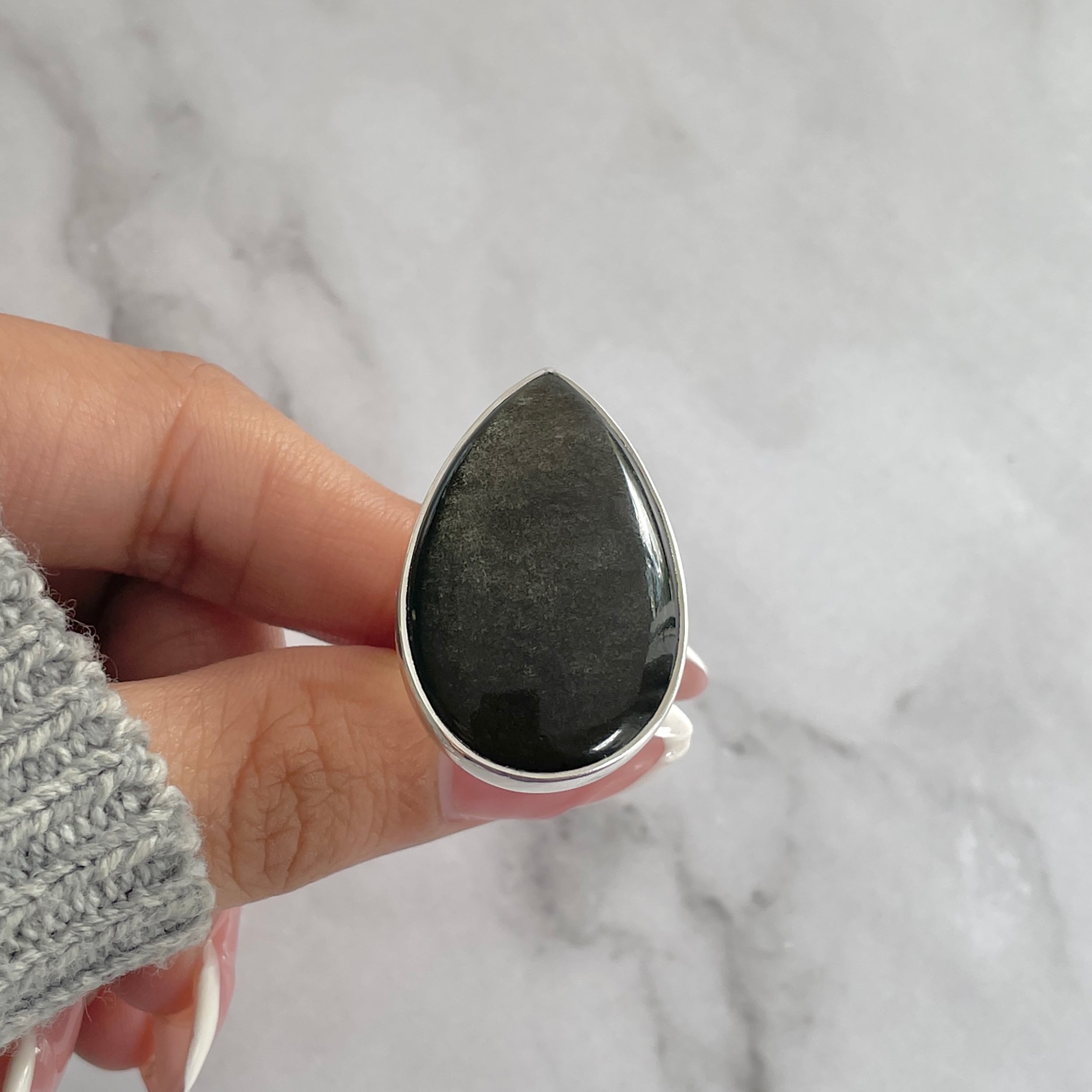 Gold Obsidian Ring-(GDO-R-1.)