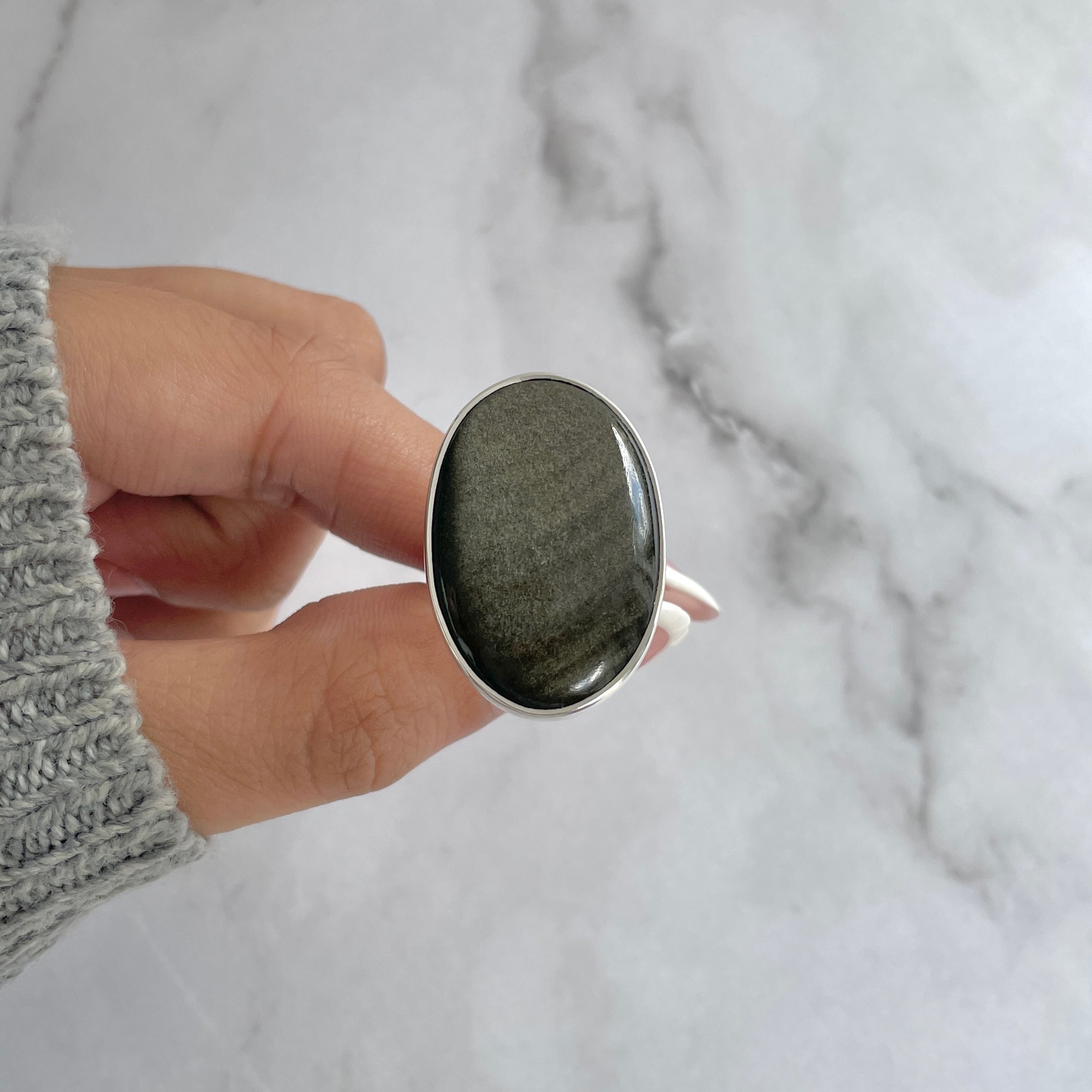 Gold Obsidian Ring-(GDO-R-14.)