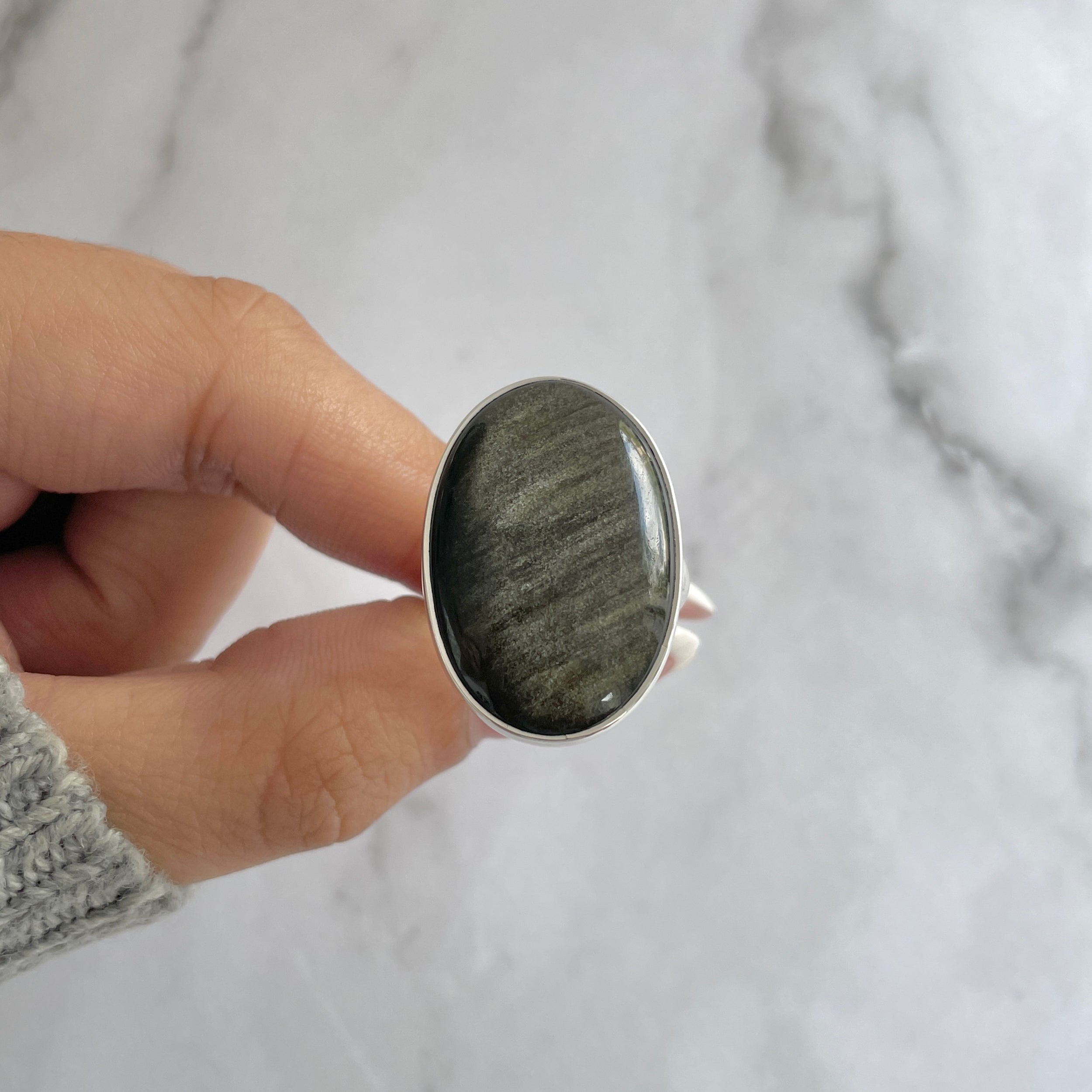 Gold Obsidian Ring-(GDO-R-17.)