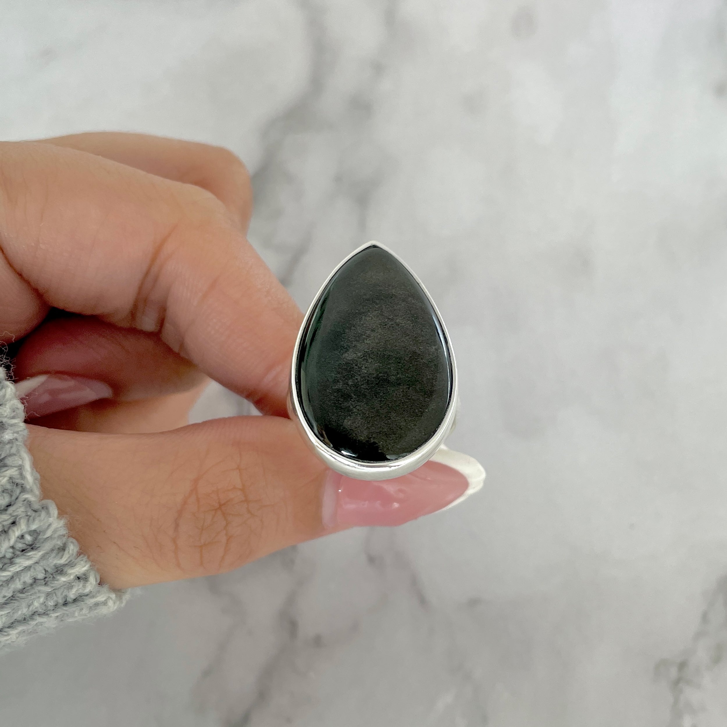 Gold Obsidian Ring-(GDO-R-18.)