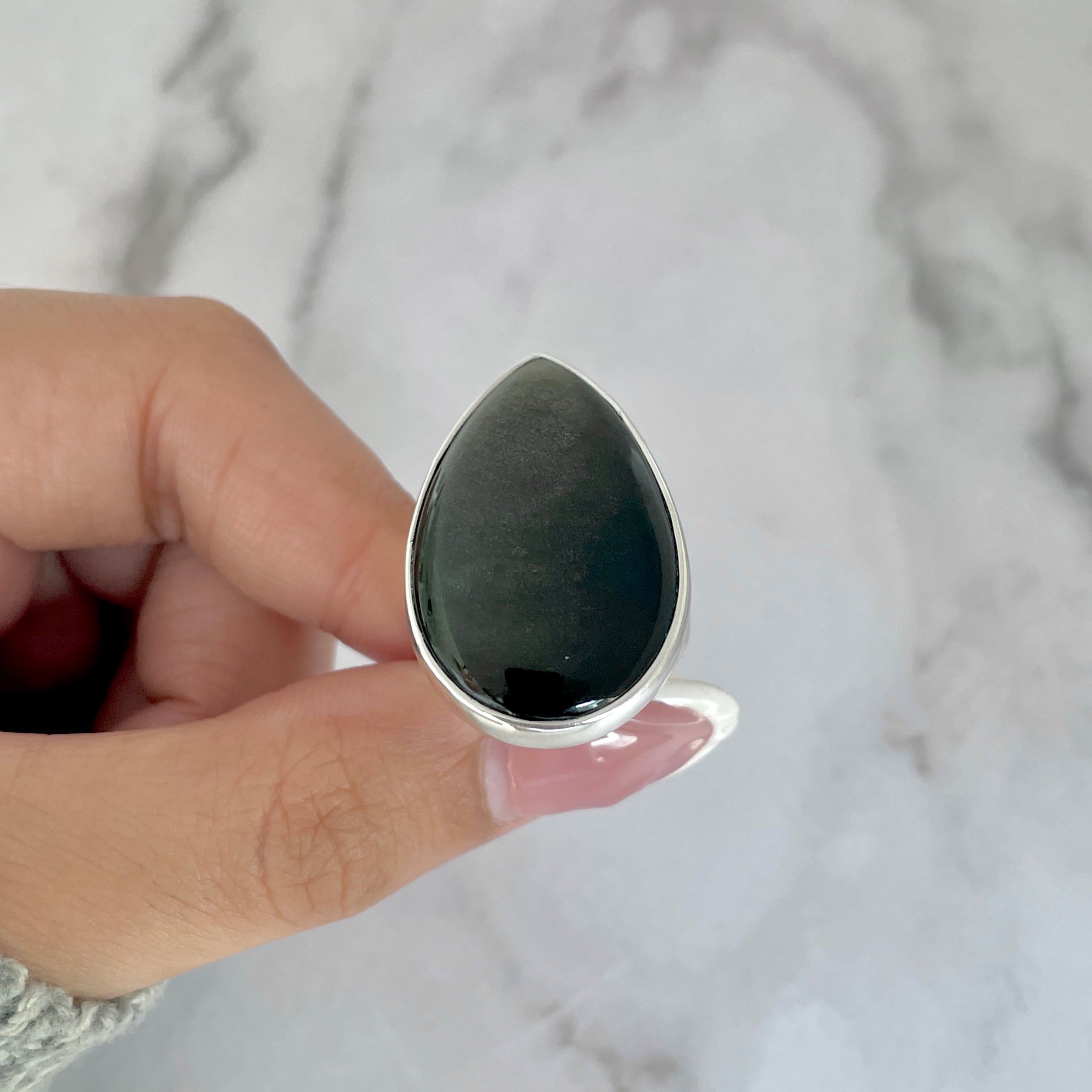 Gold Obsidian Ring-(GDO-R-21.)