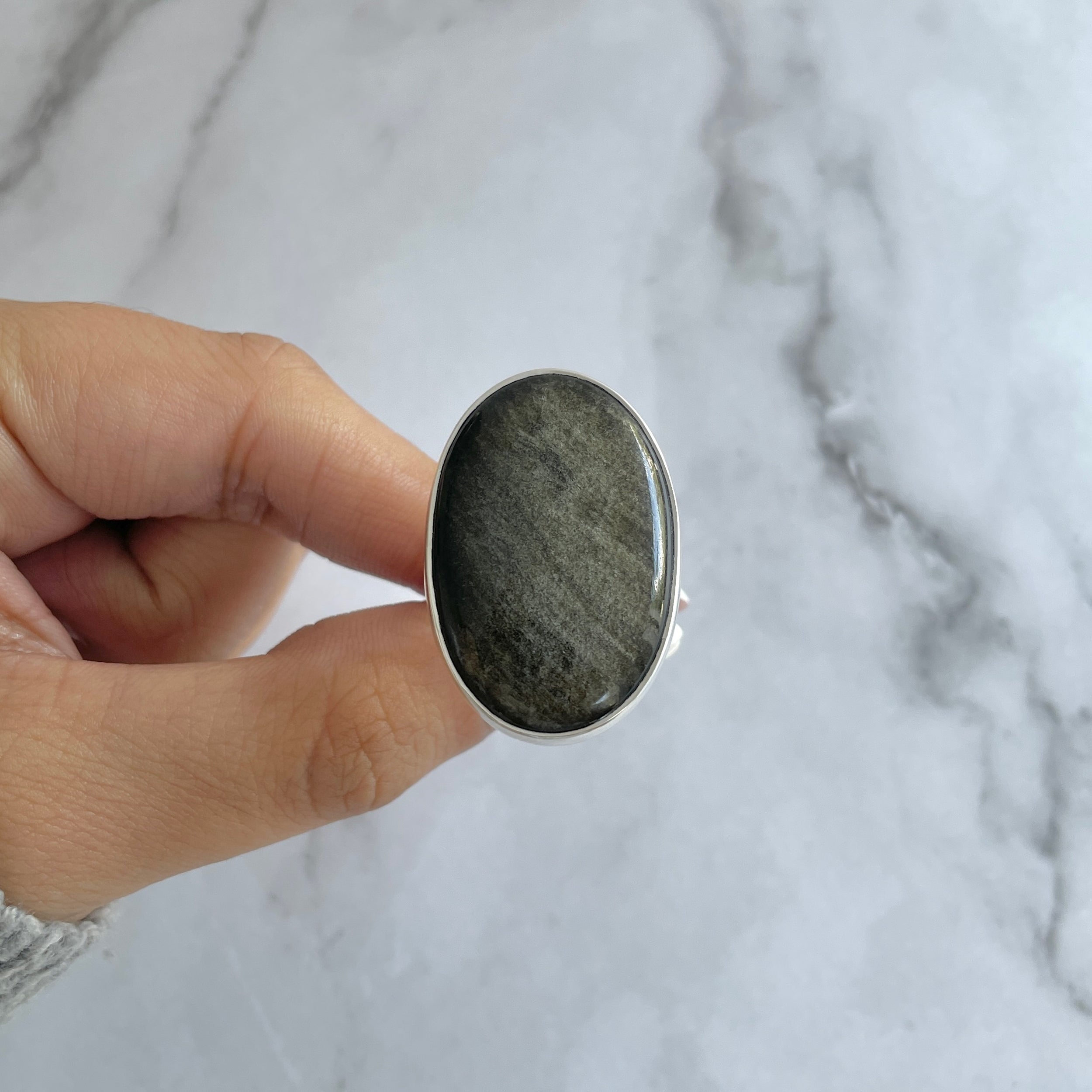 Gold Obsidian Ring-(GDO-R-22.)