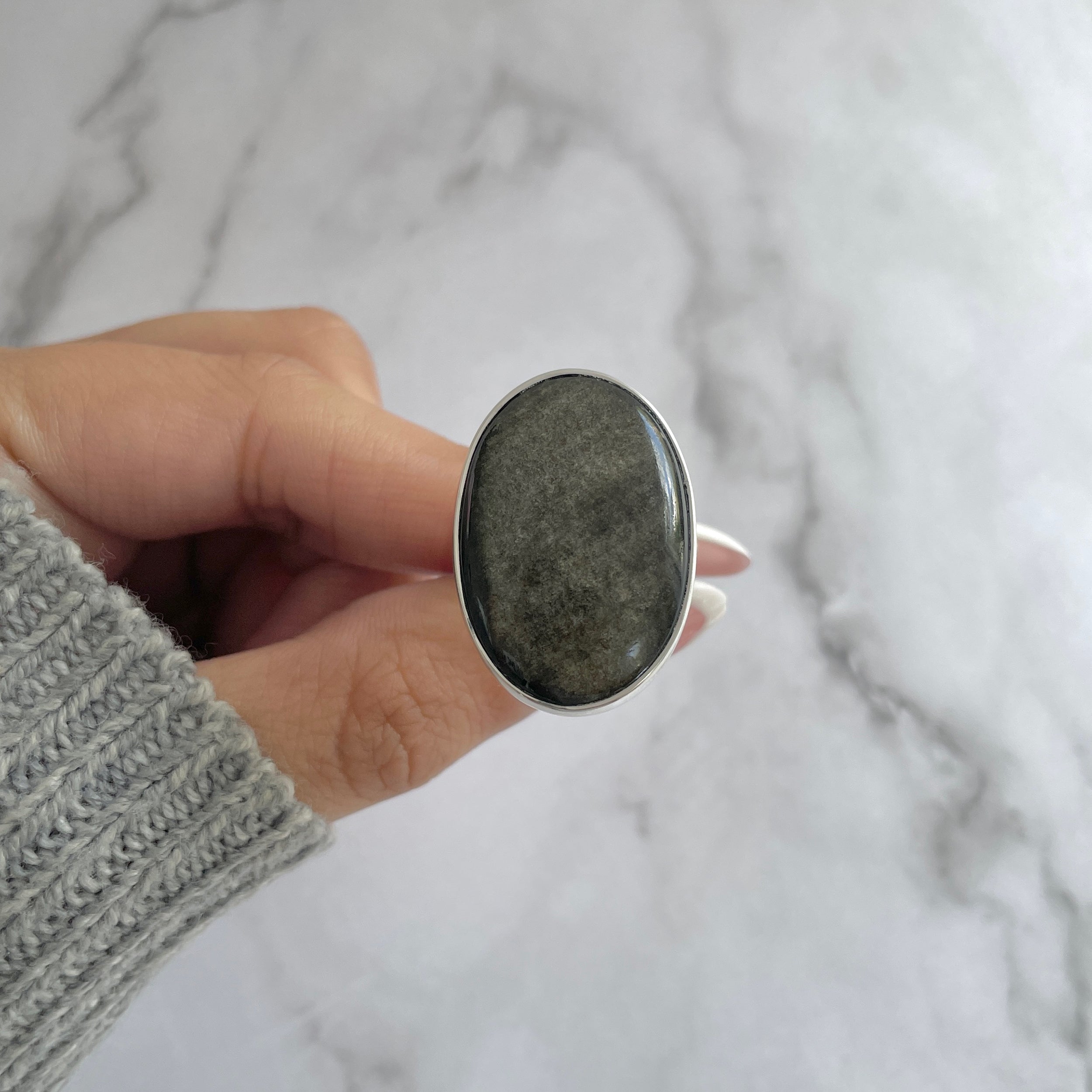 Gold Obsidian Ring-(GDO-R-24.)