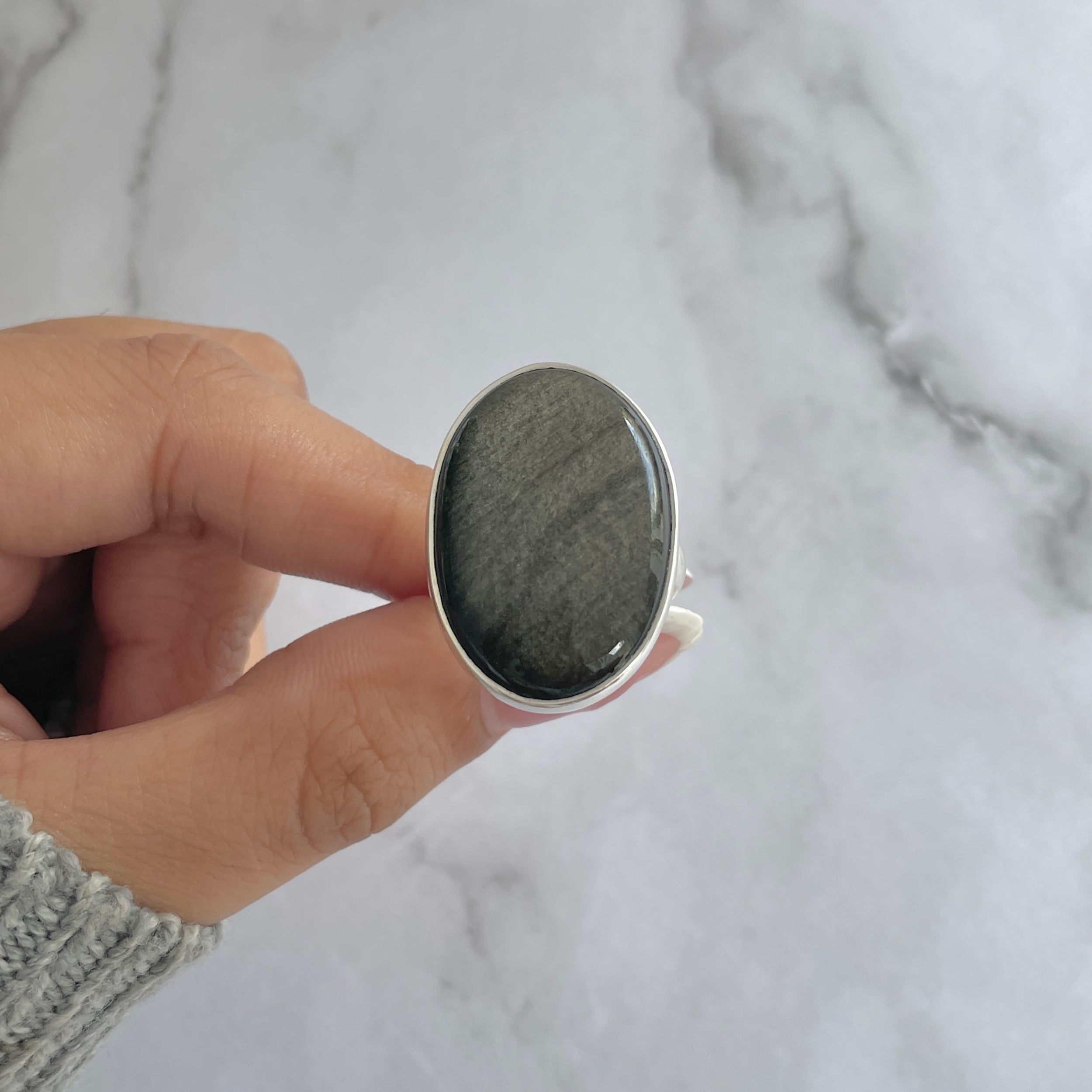 Gold Obsidian Ring-(GDO-R-29.)