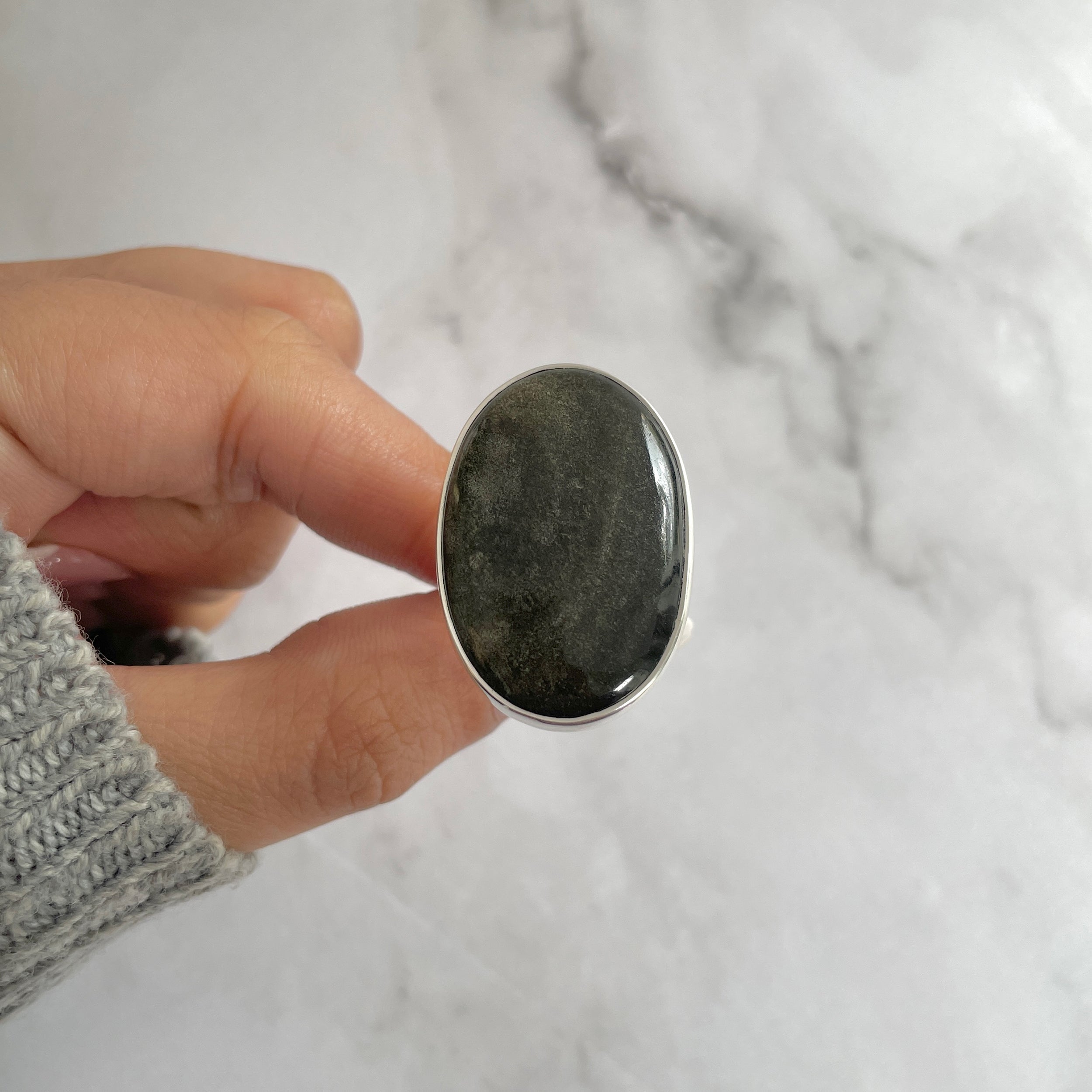 Gold Obsidian Ring-(GDO-R-3.)