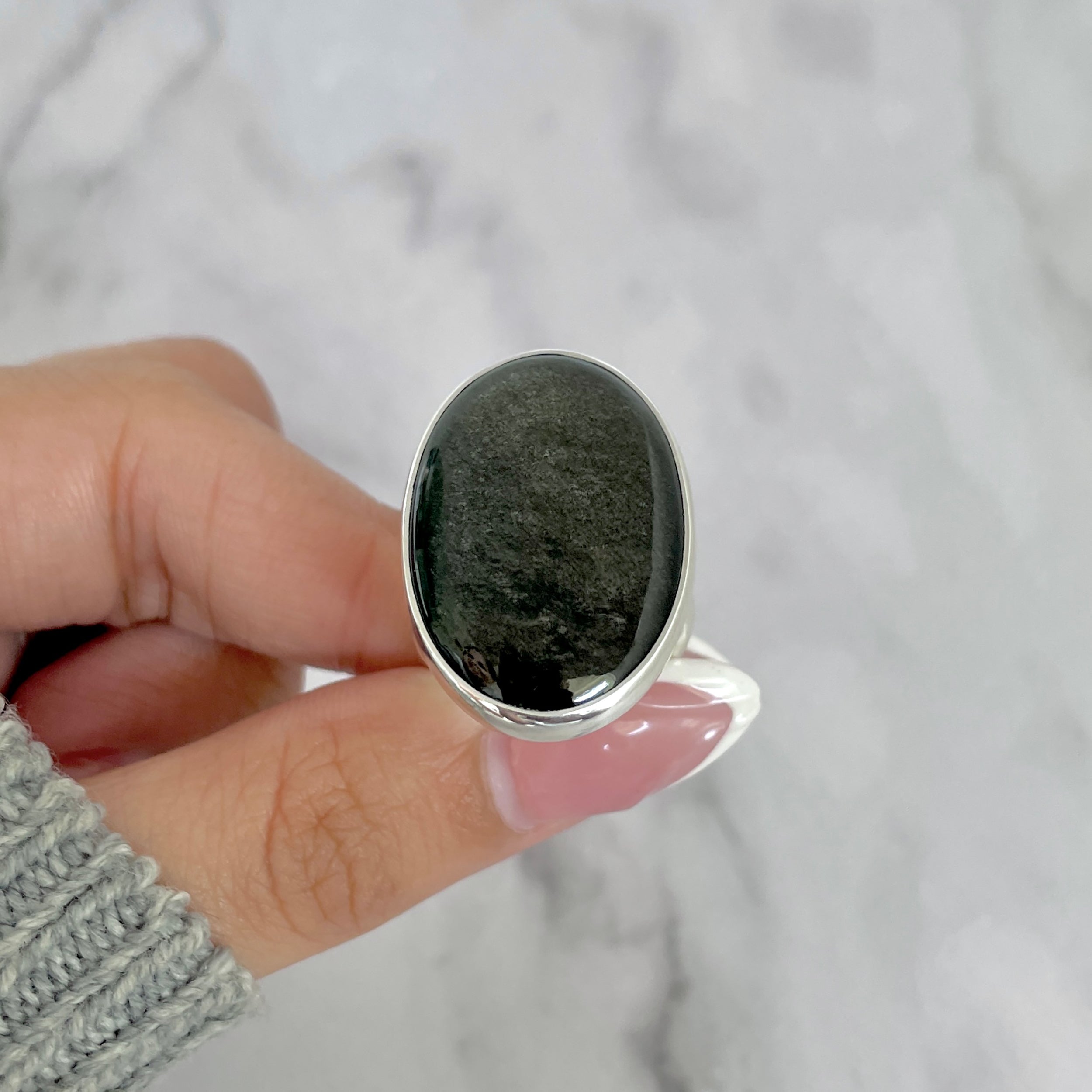 Gold Obsidian Ring-(GDO-R-6.)