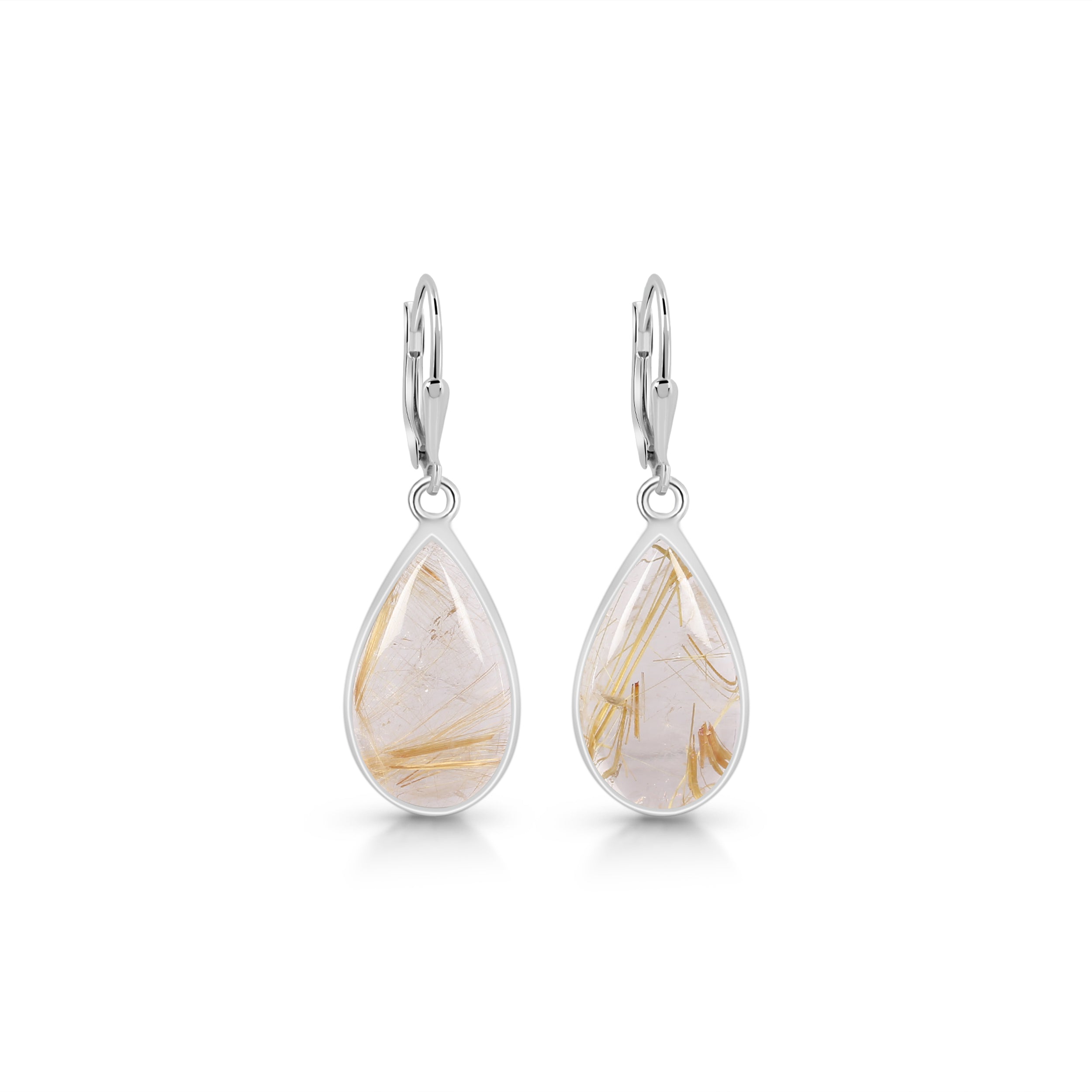Golden Rutile Earring-(GDR-E-13.)