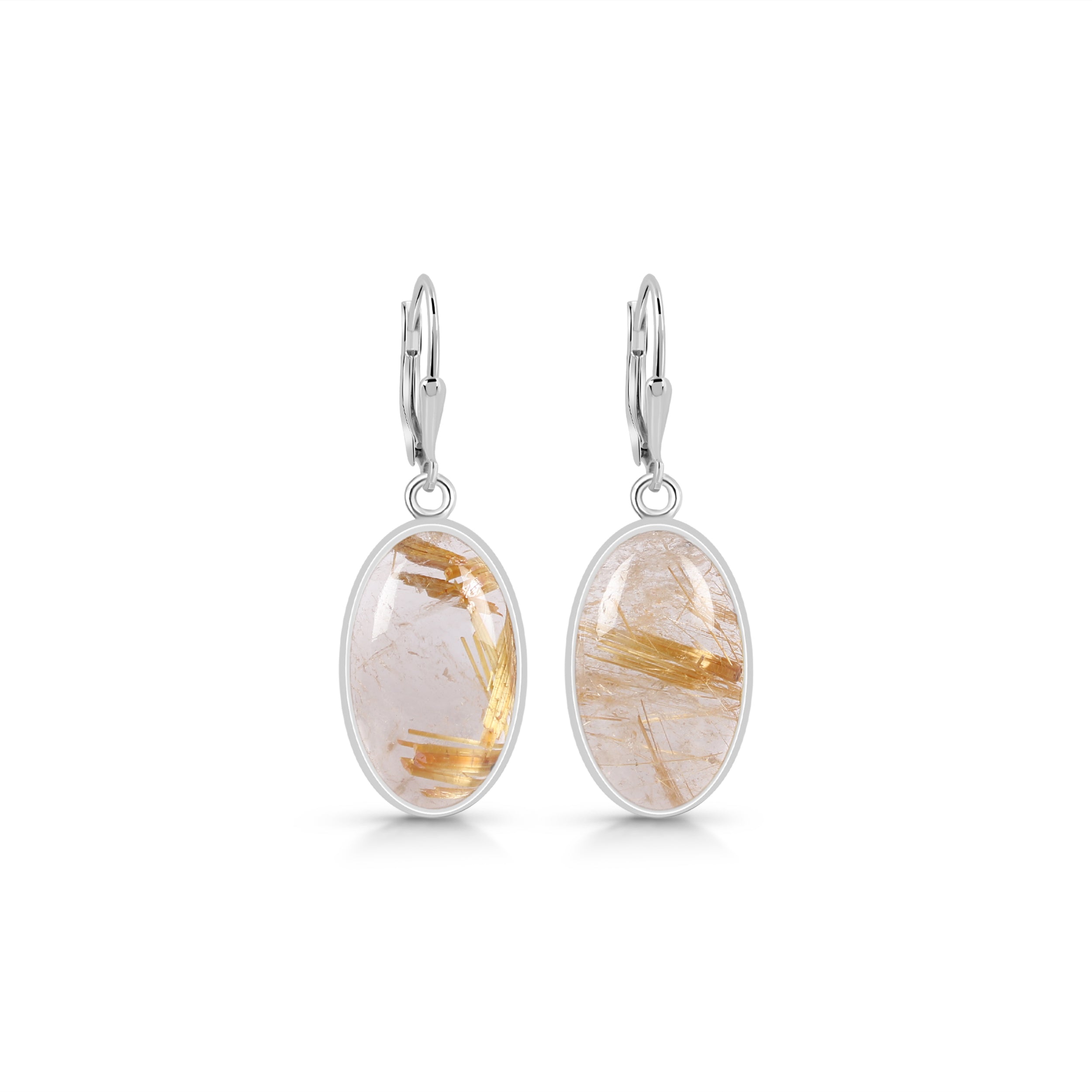 Golden Rutile Earring-(GDR-E-15.)