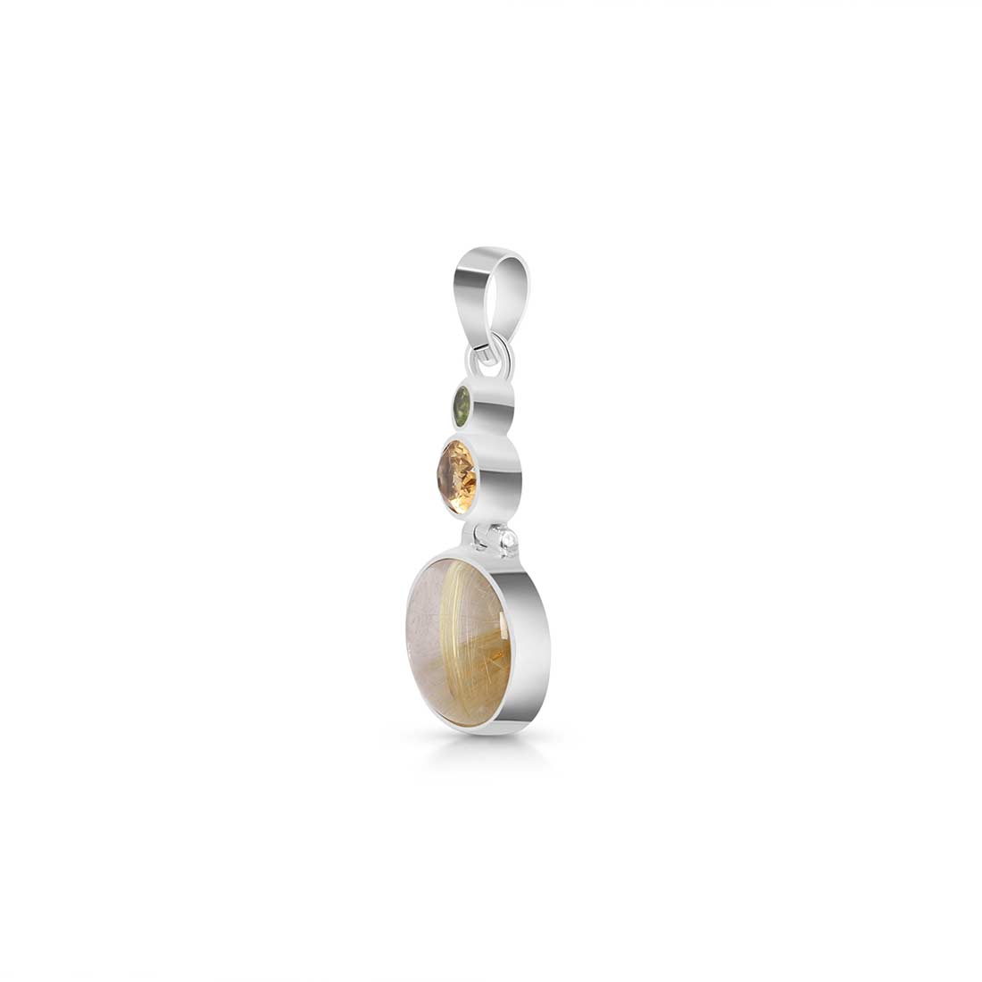 Golden Rutile Pendant-(GDR-P-38.)