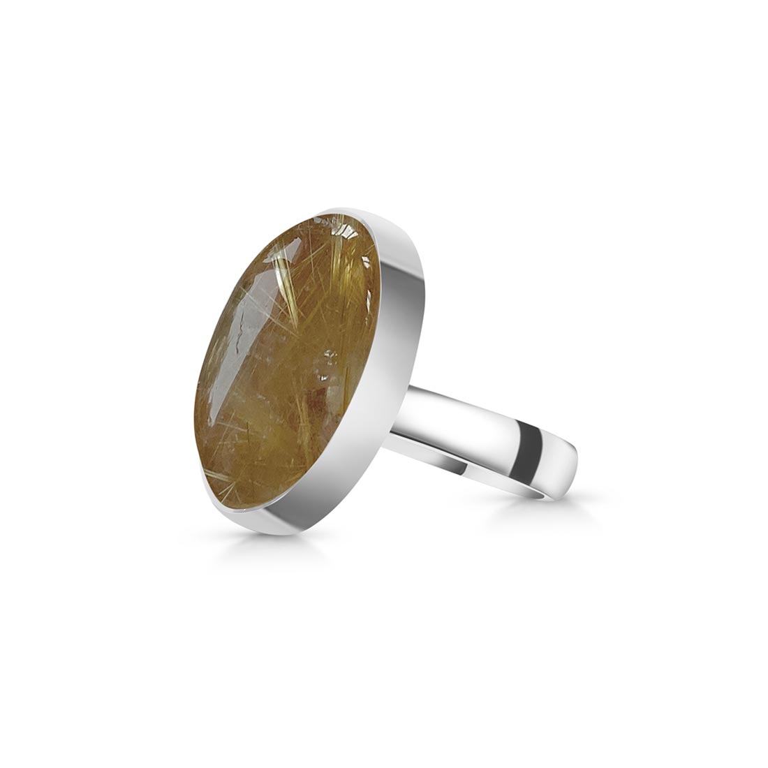 Golden Rutile Adjustable Ring-(GDR-R-35.)