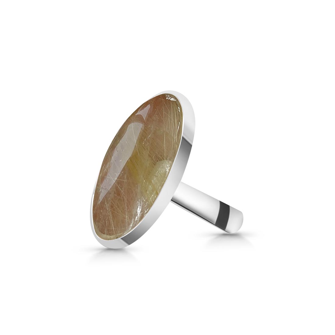 Golden Rutile Adjustable Ring-(GDR-R-46.)