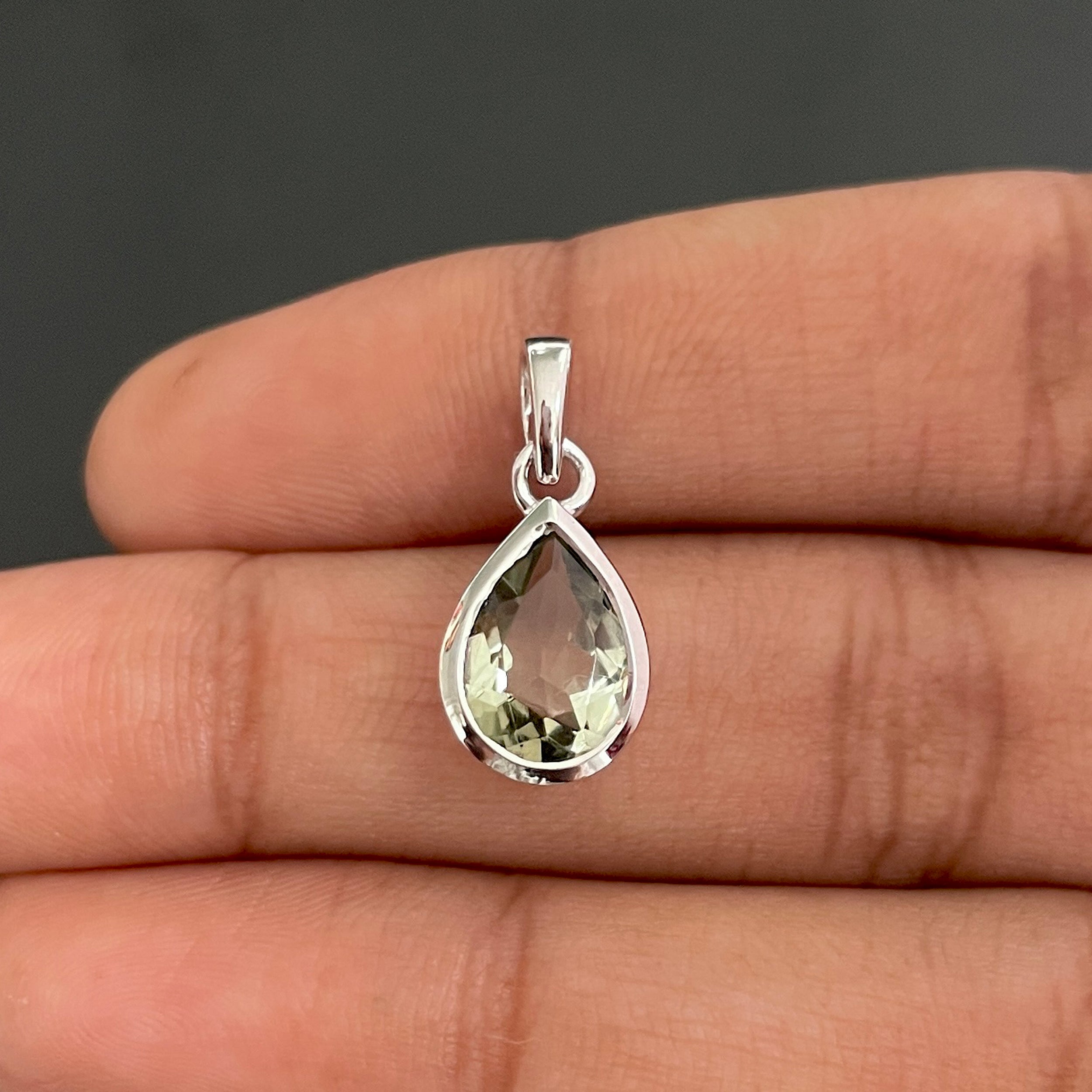 Green Amethyst Pendant-(GRA-SP-468.)