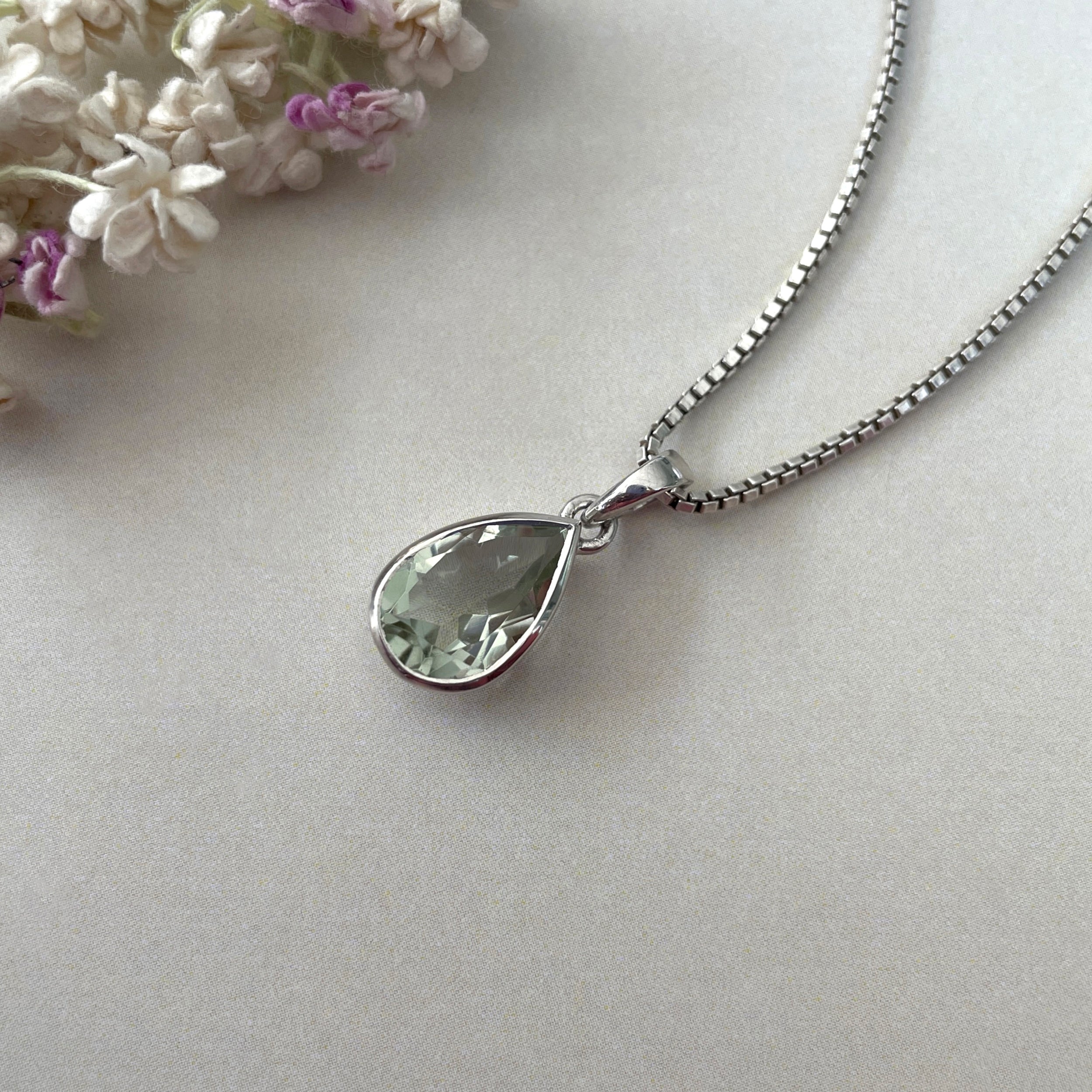 Green Amethyst Pendant-(GRA-SP-790.)