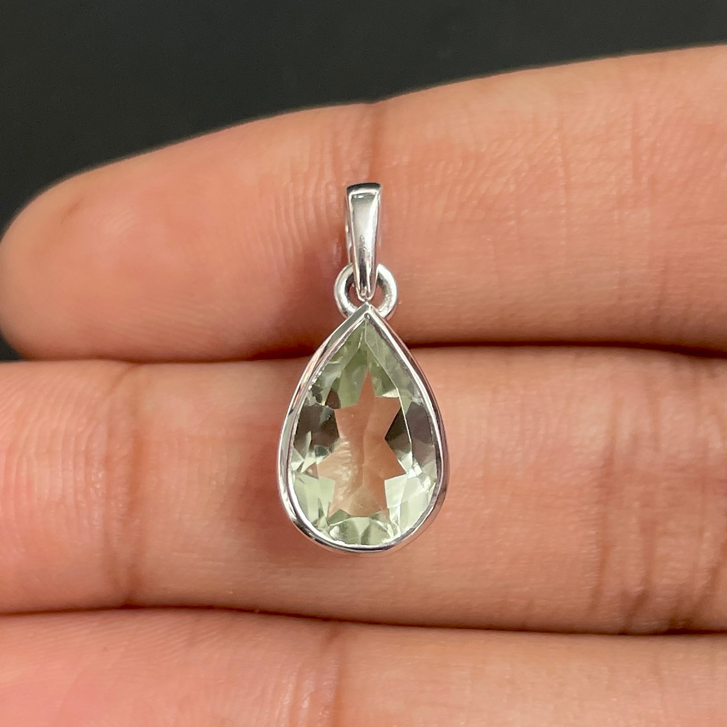 Green Amethyst Pendant-(GRA-SP-790.)