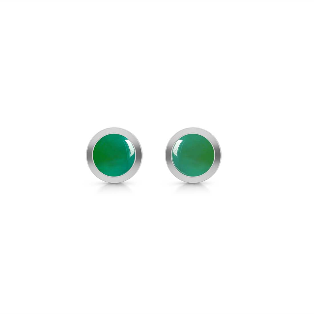 Green Onyx Stud Earring-(GRO-SE-993.)