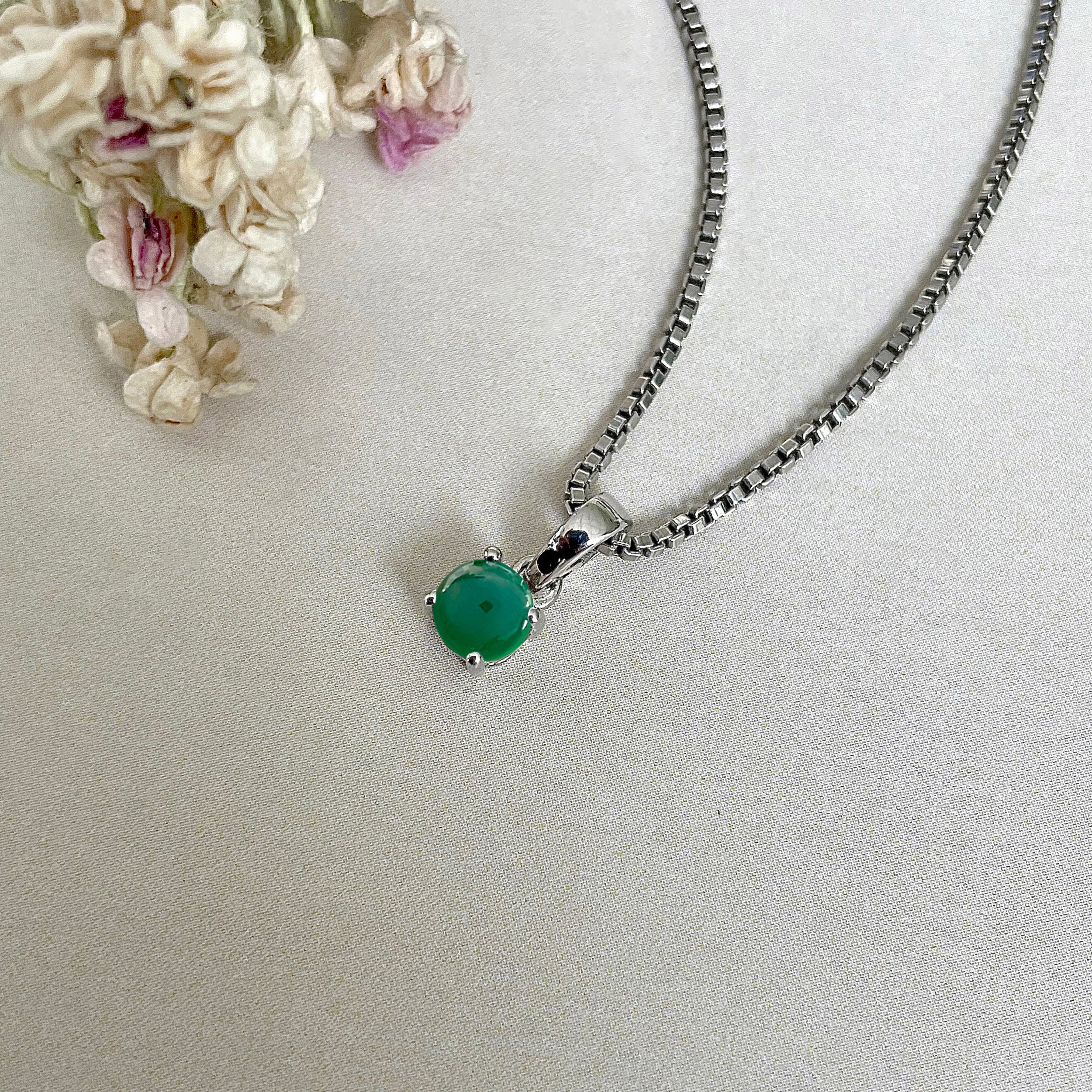 Green Onyx Pendant-(GRO-SP-1168.)