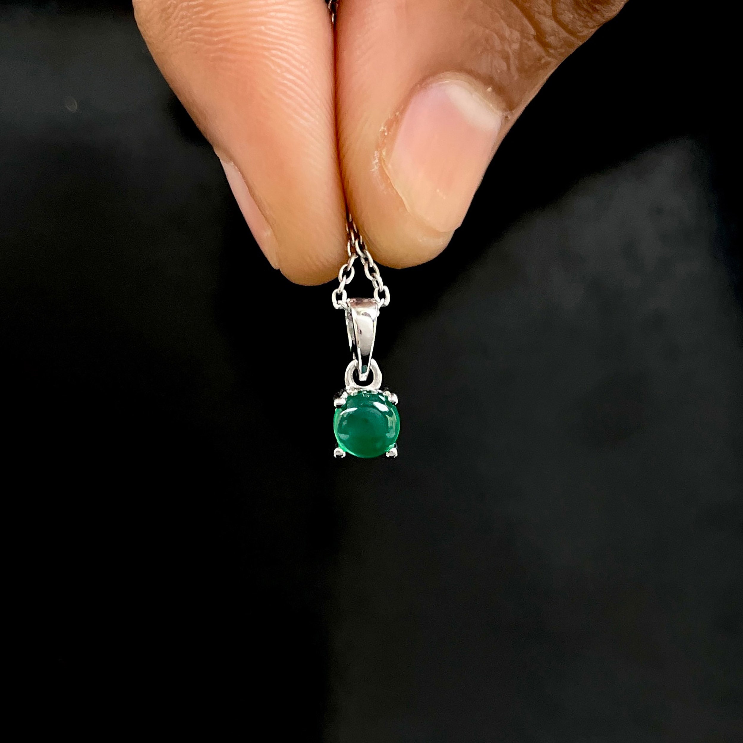 Green Onyx Pendant-(GRO-SP-1168.)
