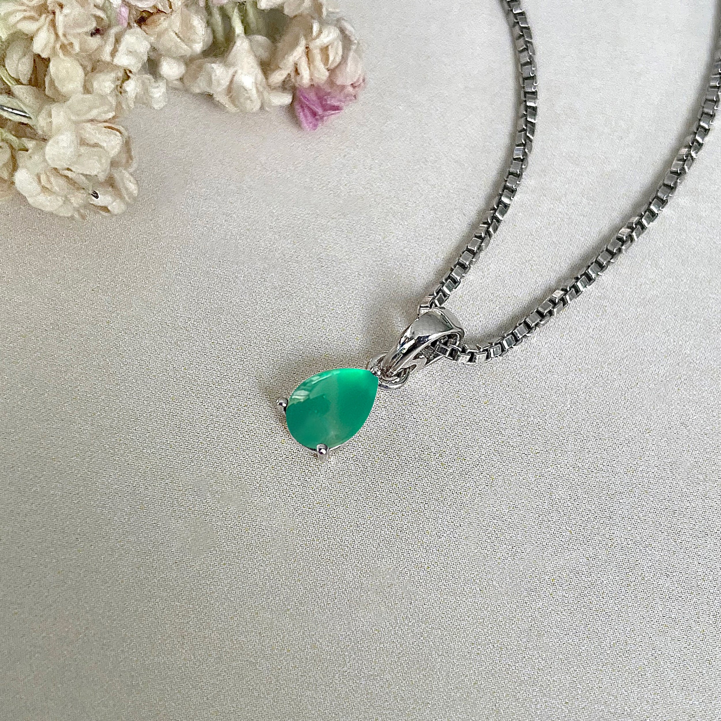 Green Onyx Pendant-(GRO-SP-1169.)