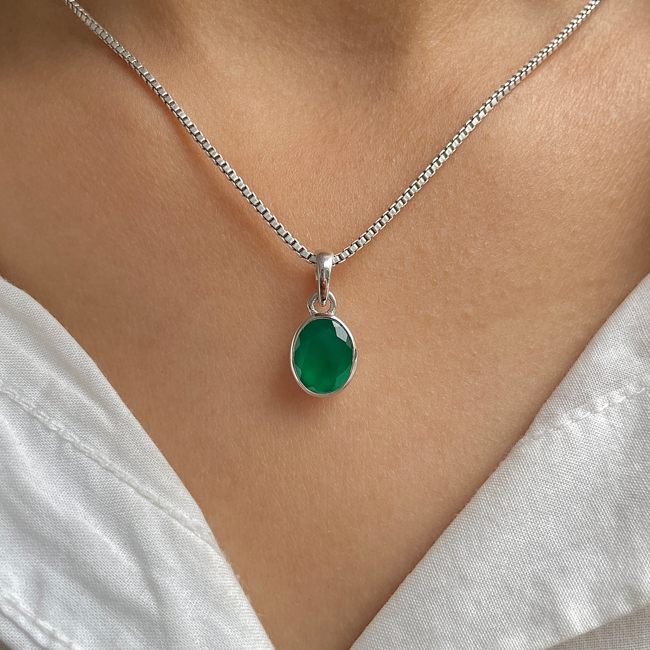 Green Onyx Pendant-(GRO-SP-380.)
