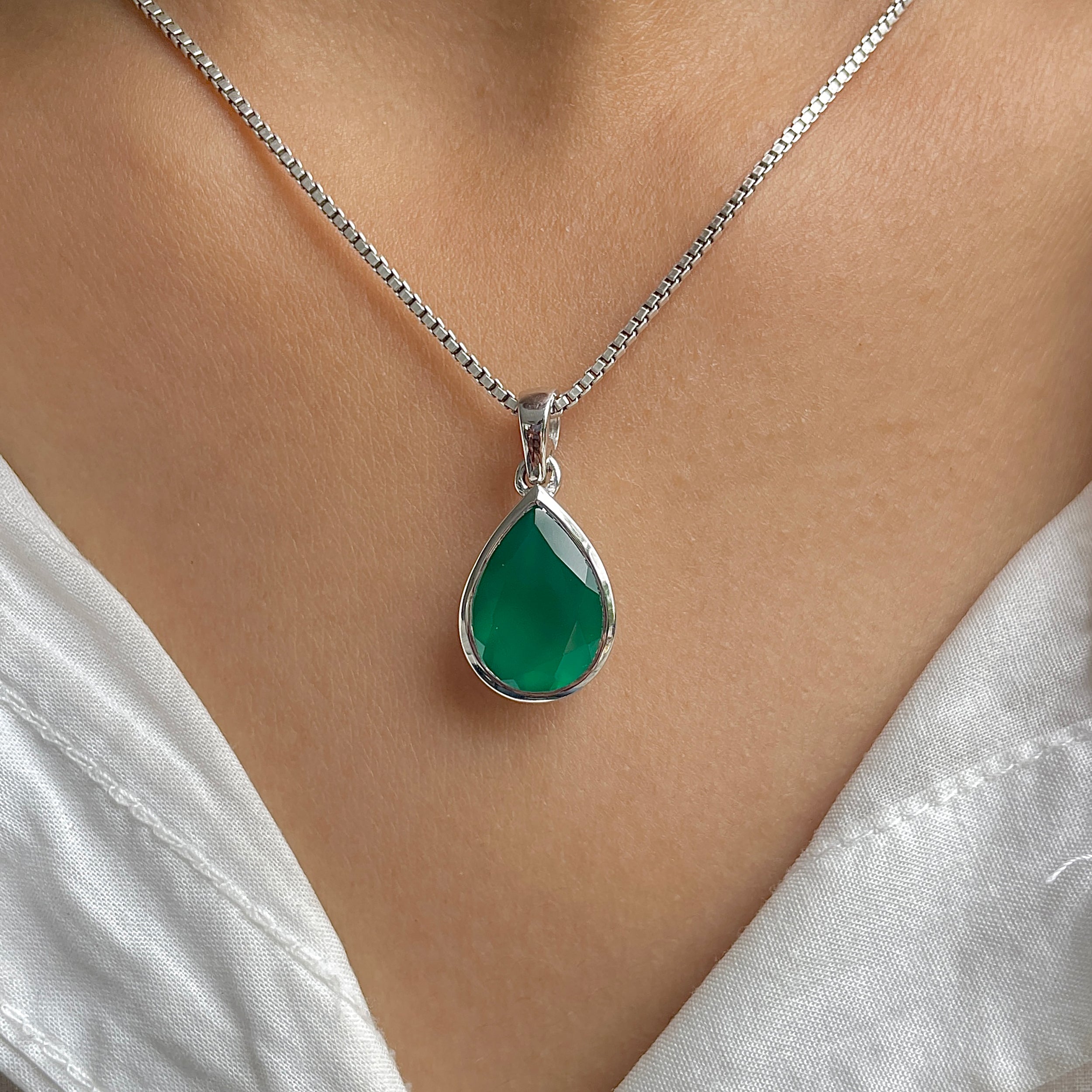 Green Onyx Pendant-(GRO-SP-463.)
