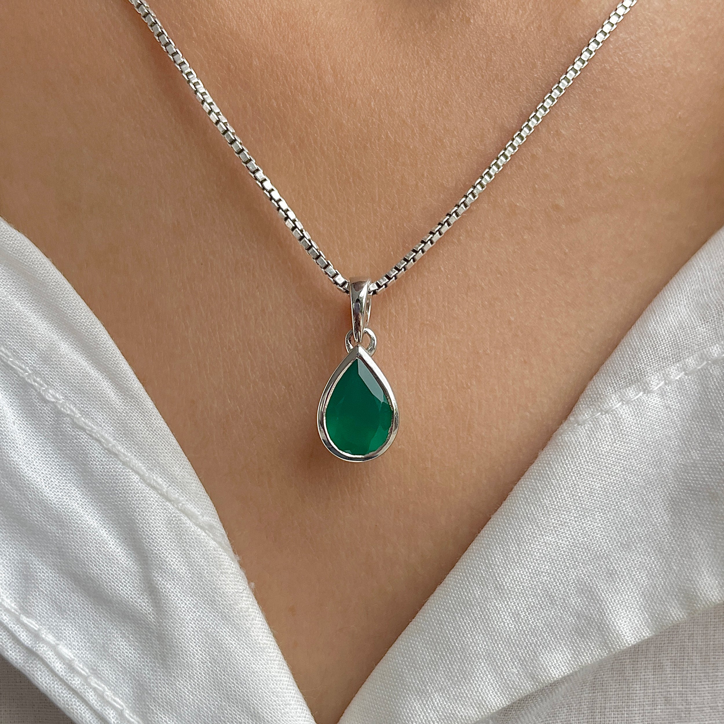 Green Onyx Pendant-(GRO-SP-468.)