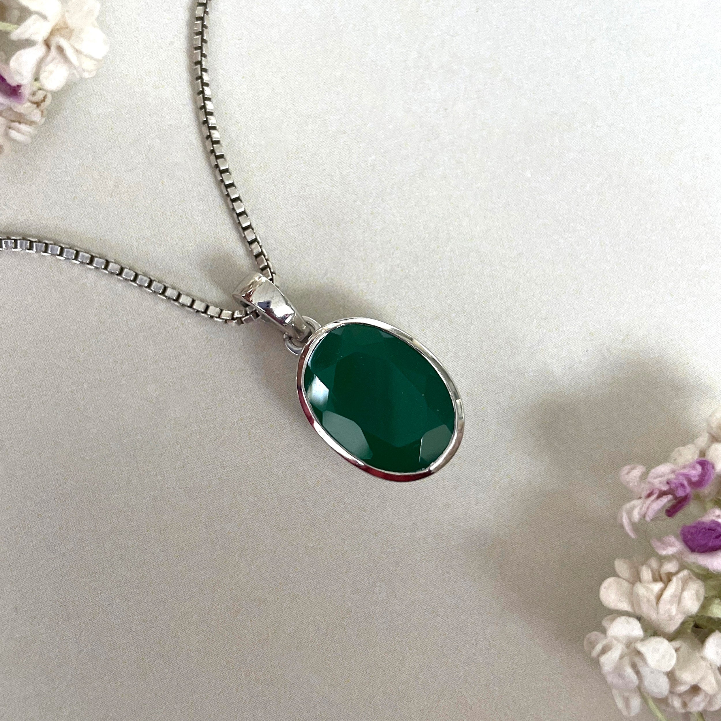 Green Onyx Pendant-(GRO-SP-471.)