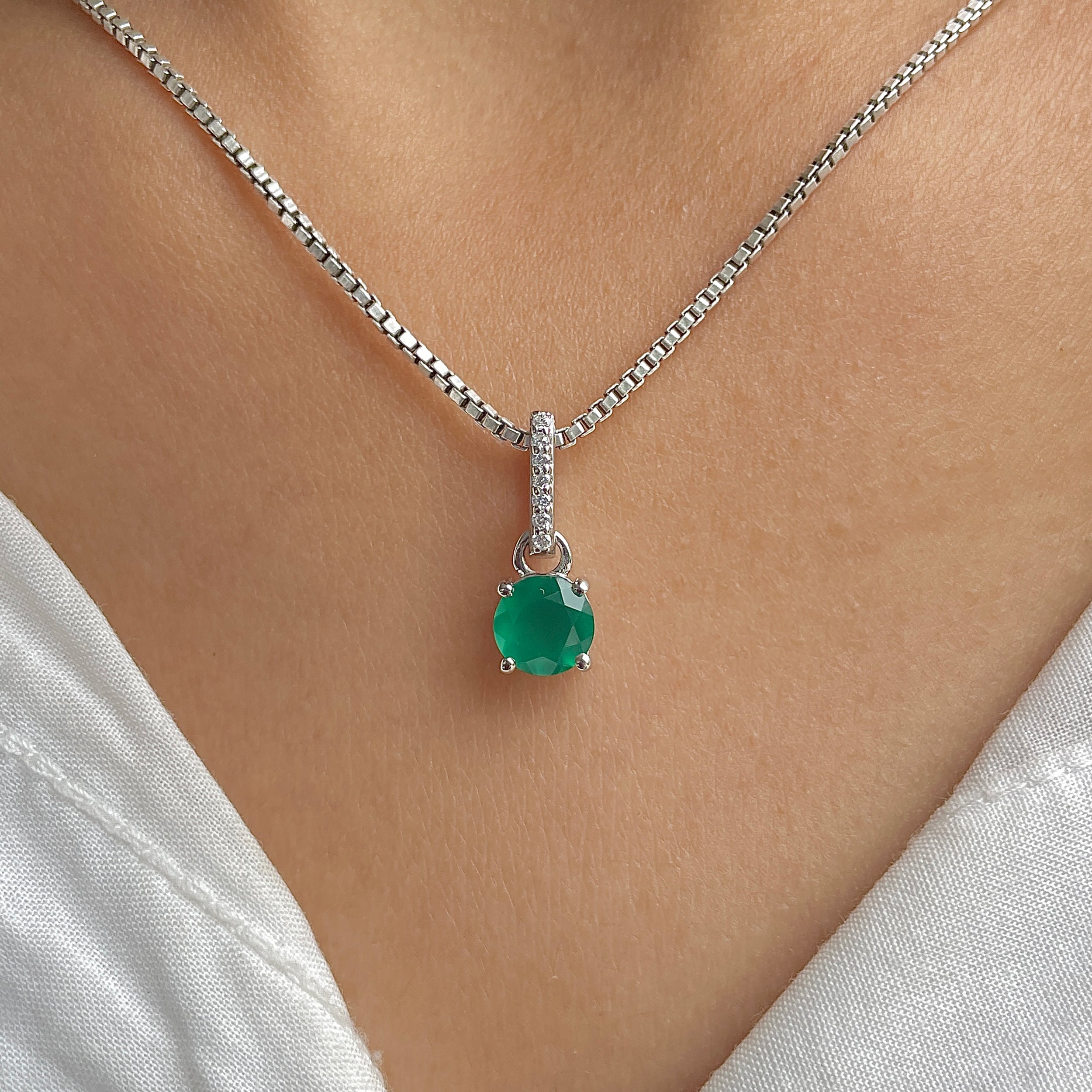 Green Onyx Pendant-(GRO-SP-549.)