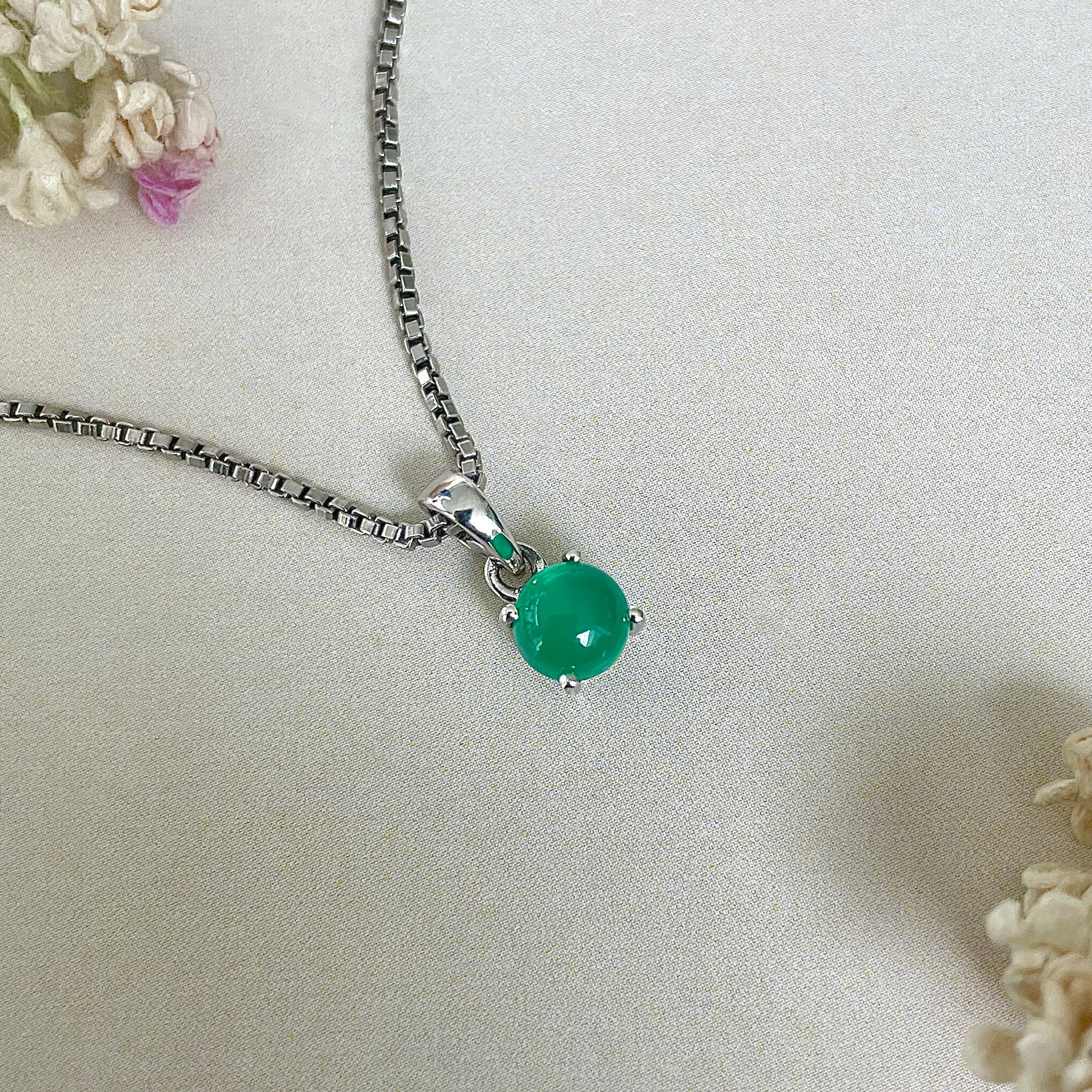 Green Onyx Pendant-(GRO-SP-927.)