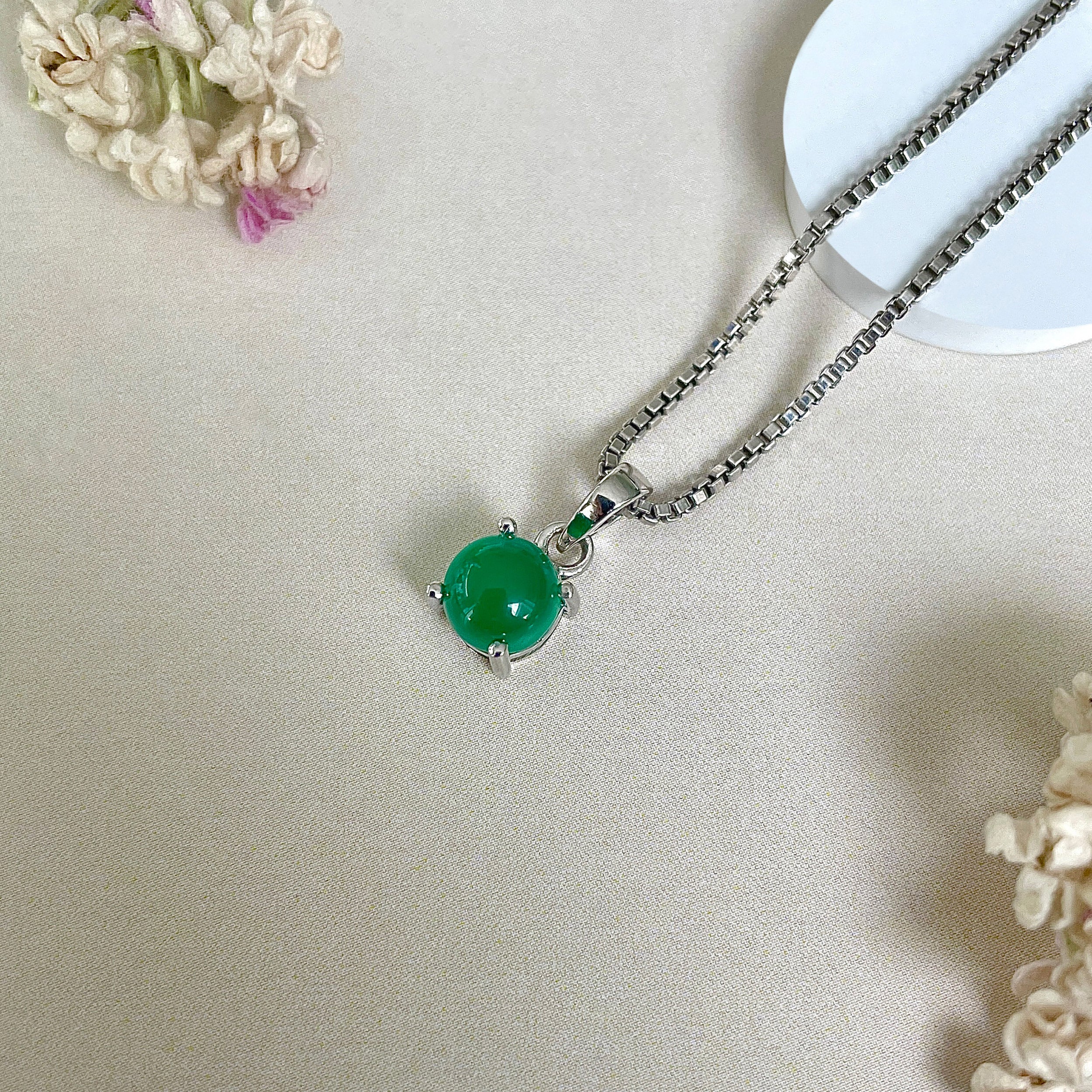 Green Onyx Pendant-(GRO-SP-929.)