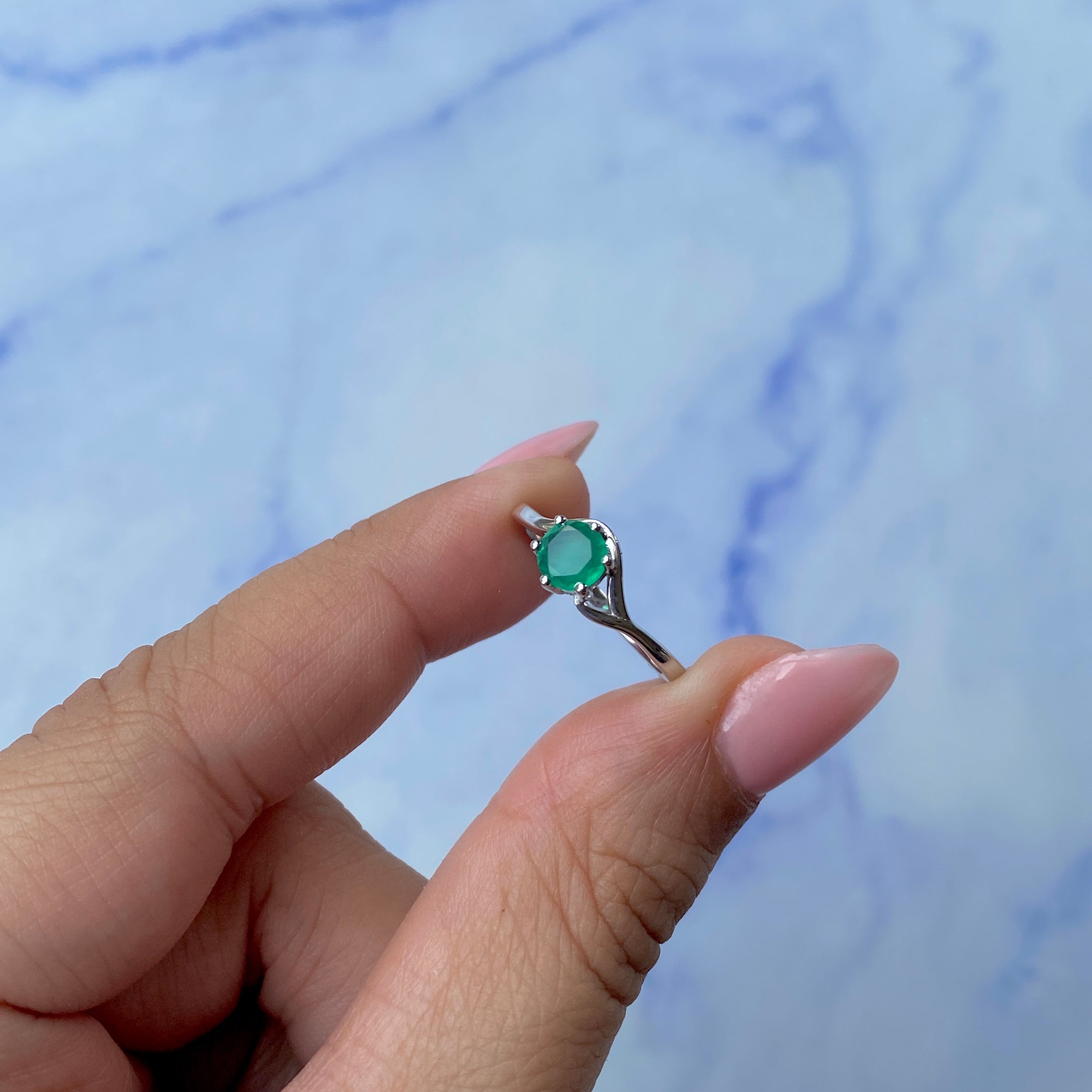 Green Onyx Ring-(GRO-SR-04.)