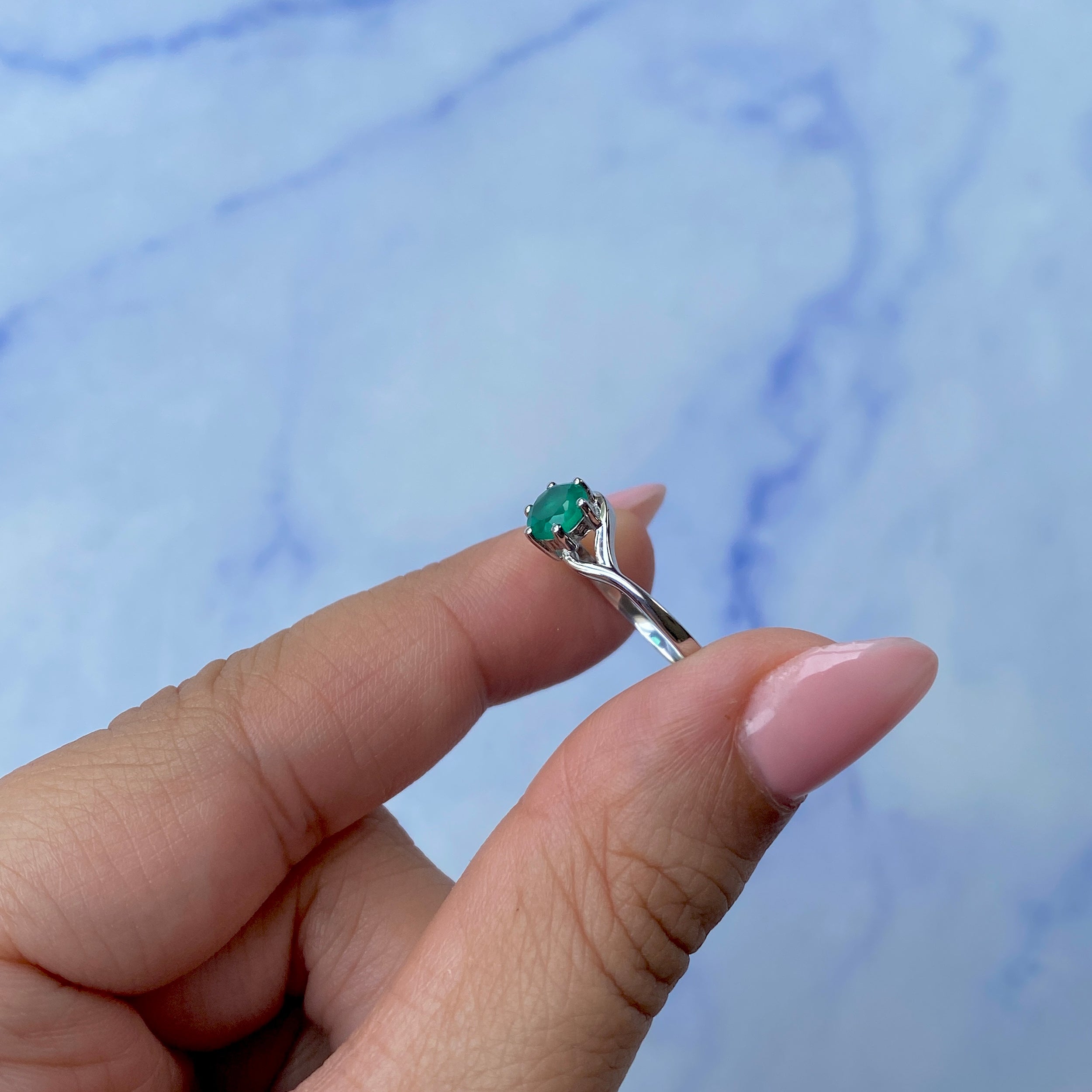 Green Onyx Ring-(GRO-SR-04.)