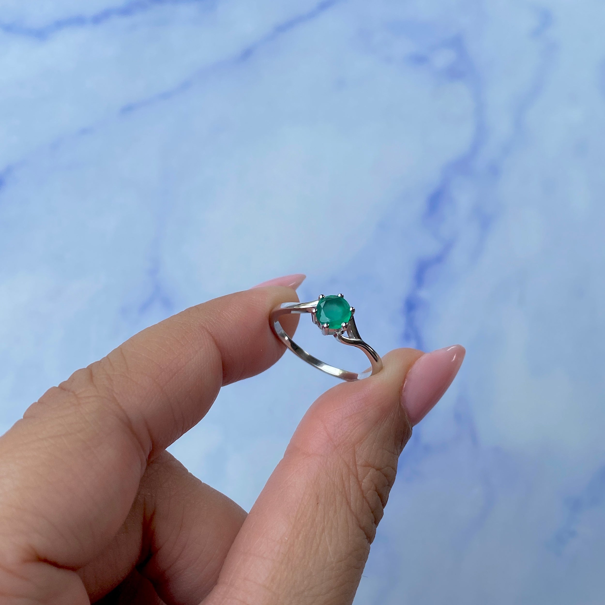 Green Onyx Ring-(GRO-SR-04.)