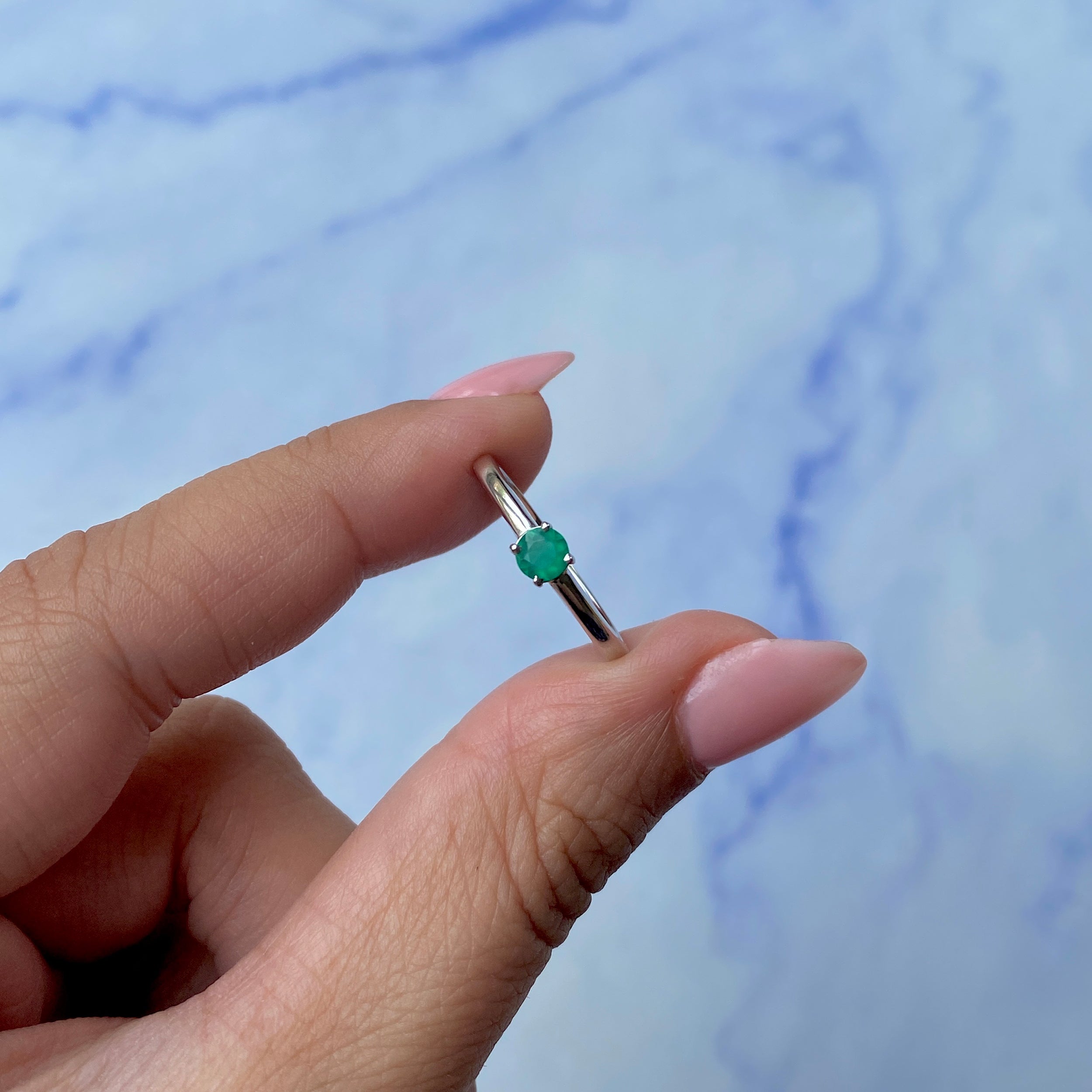 Green Onyx Ring-(GRO-SR-235.)