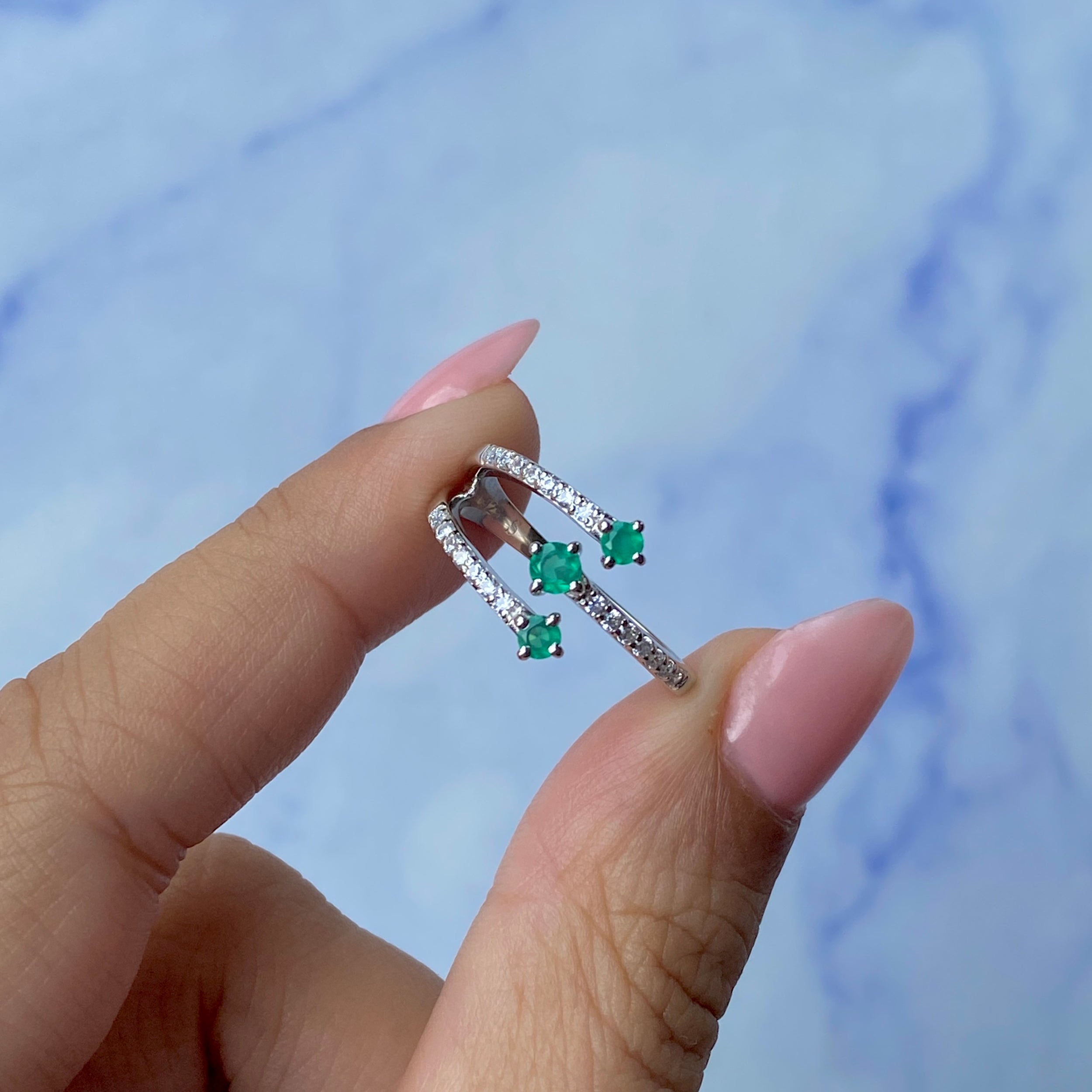 Green Onyx Ring-(GRO-SR-2520.)