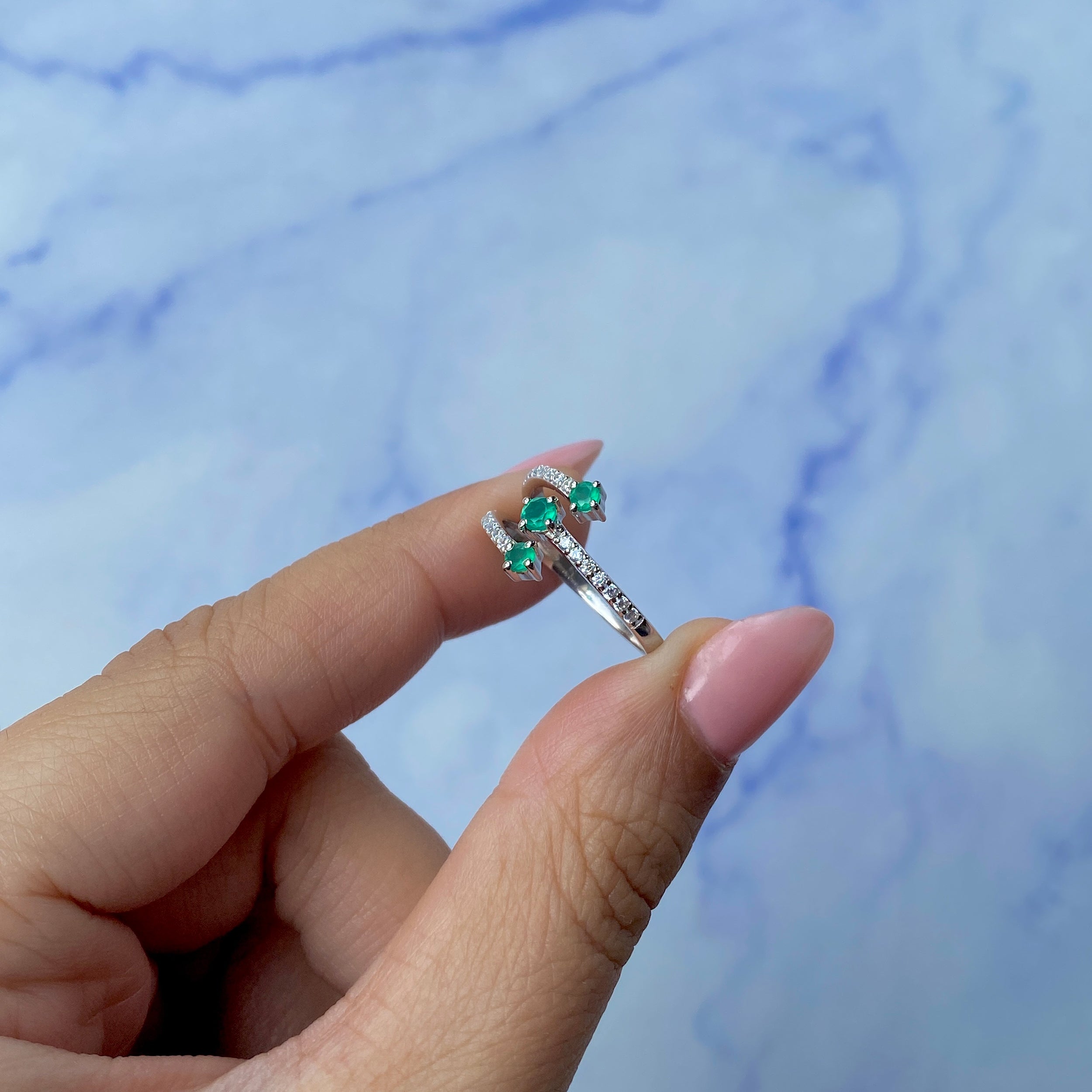 Green Onyx Ring-(GRO-SR-2520.)