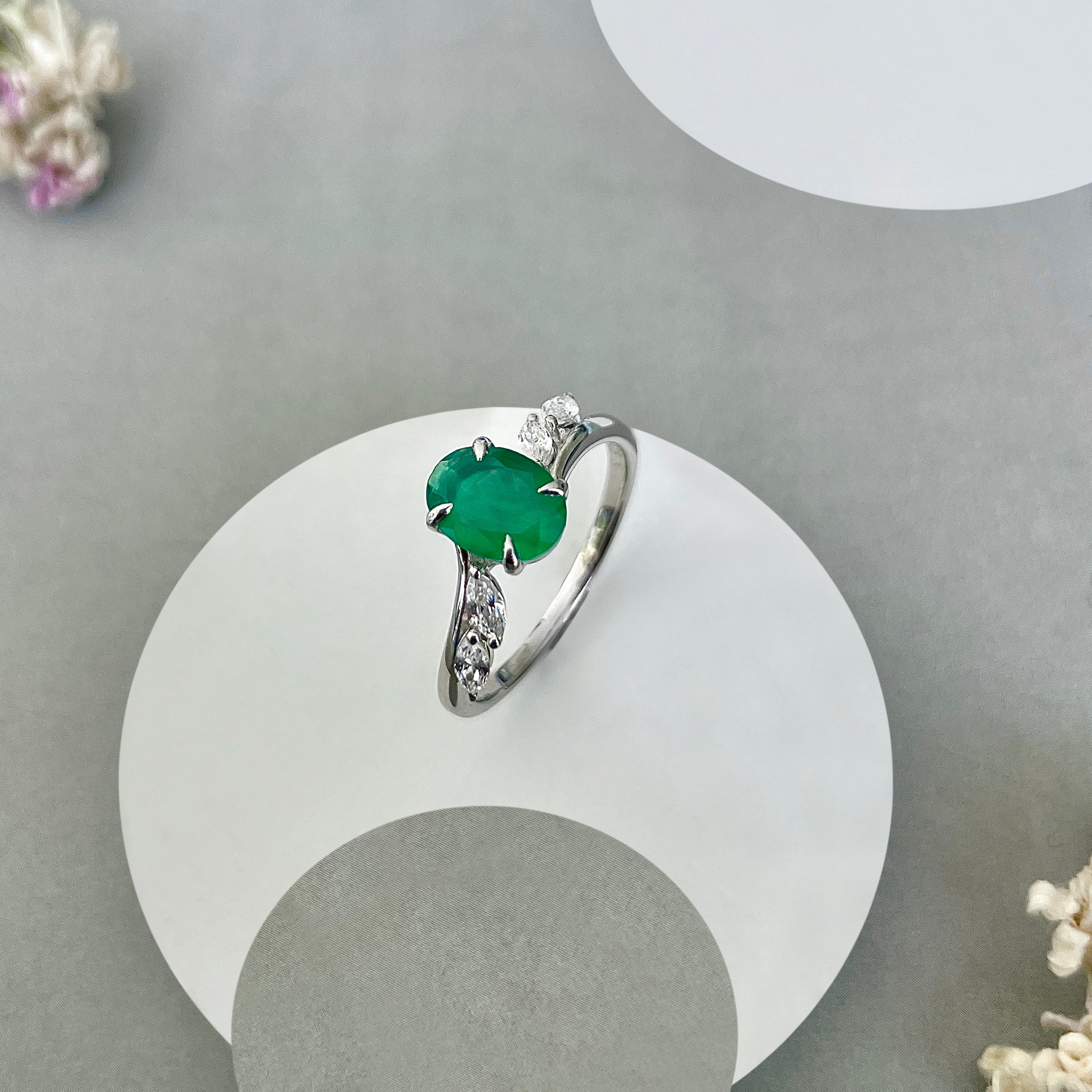 Green Onyx Ring-(GRO-SR-3163.)