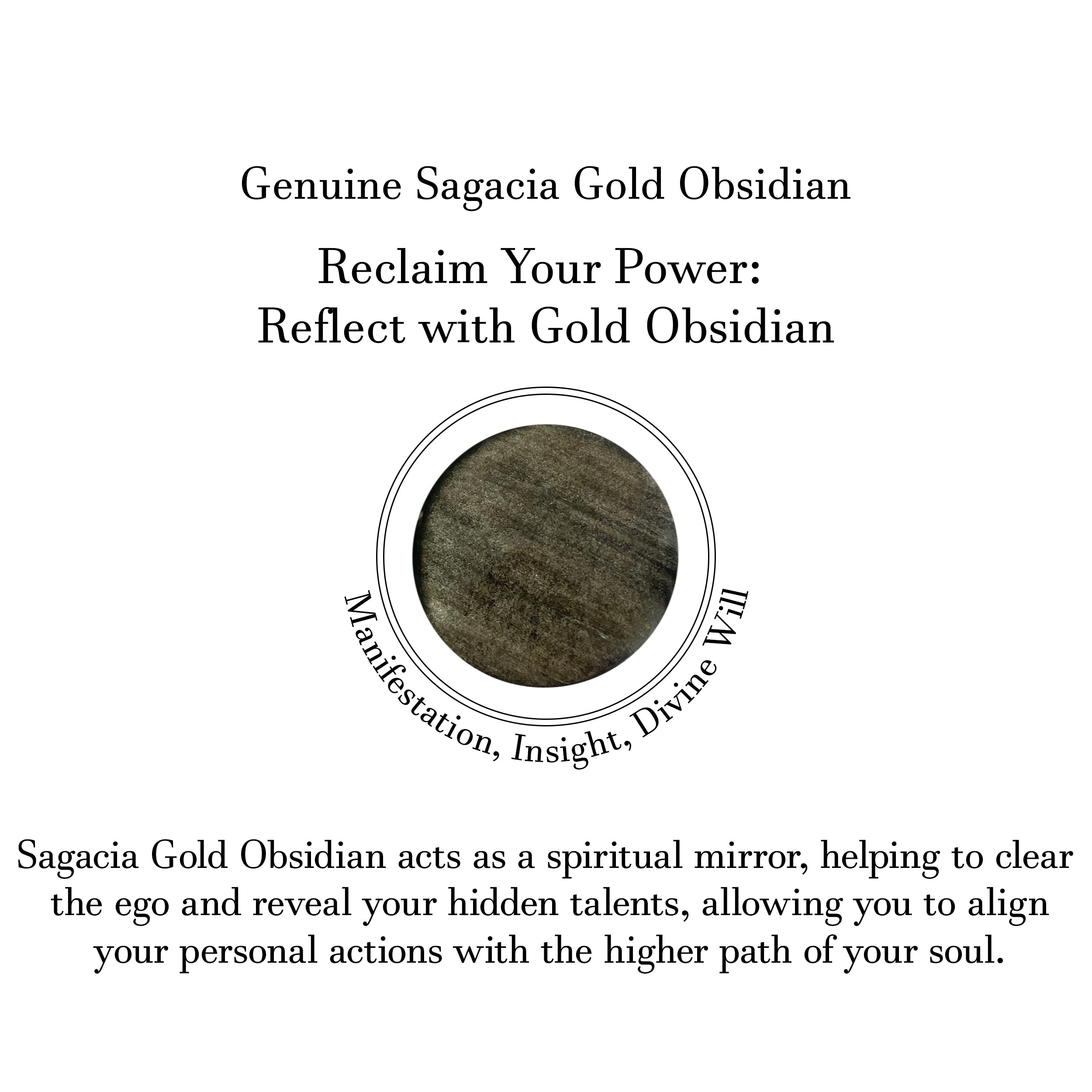 Gold Obsidian Adjustable Ring-(GDO-R-27.)