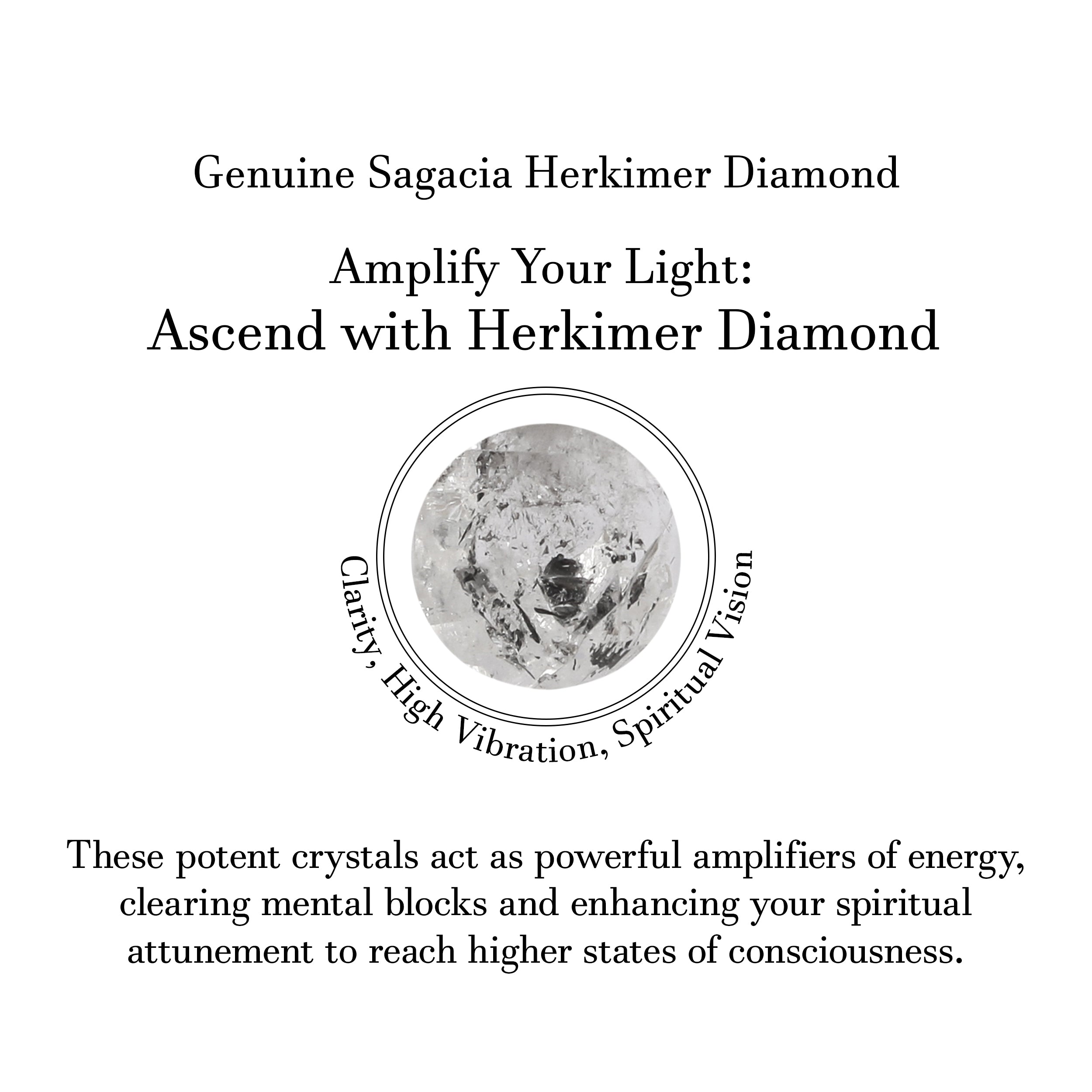 Herkimer Diamond Earring-(HKD-E-14.)
