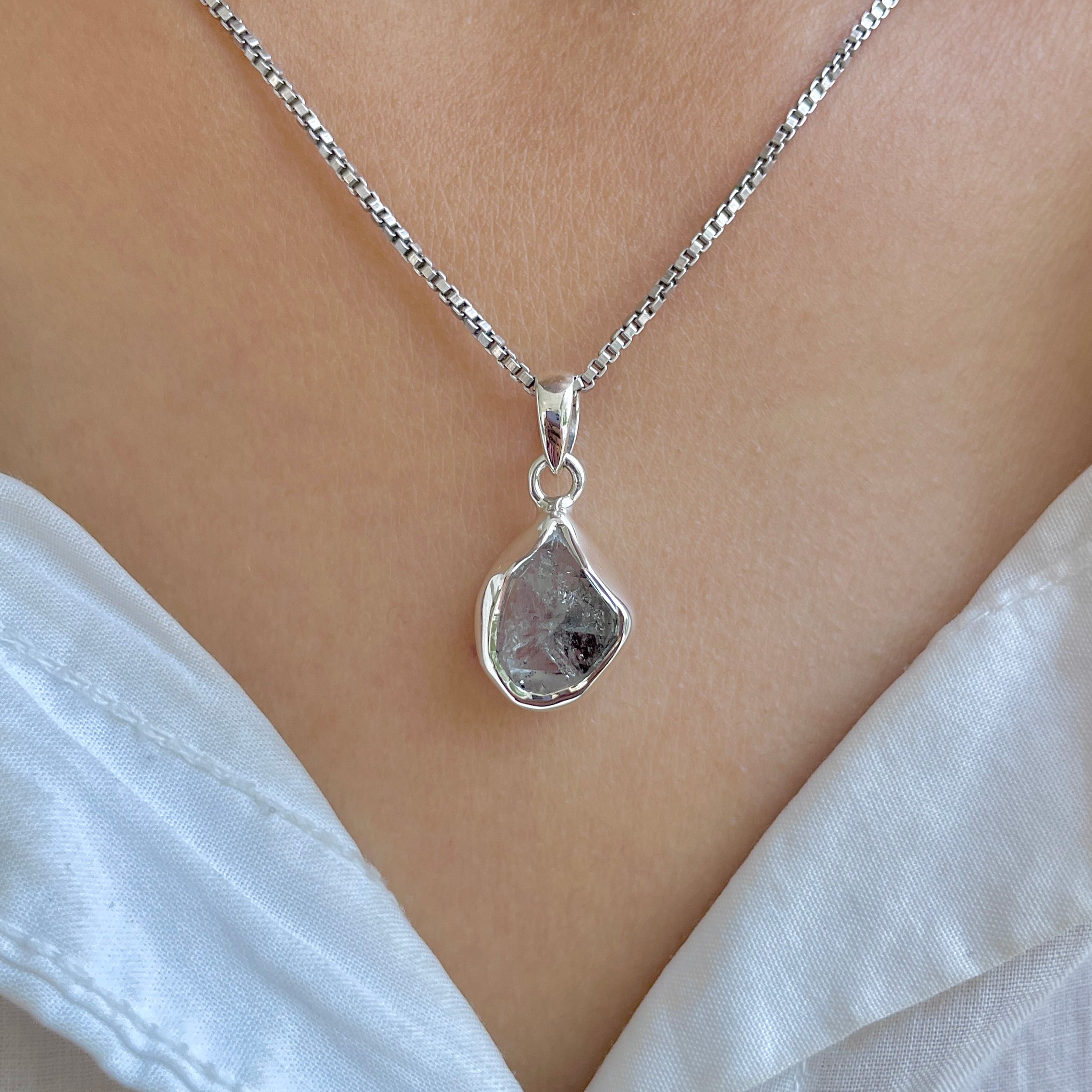 Herkimer Diamond Pendant-(HKD-P-29.)