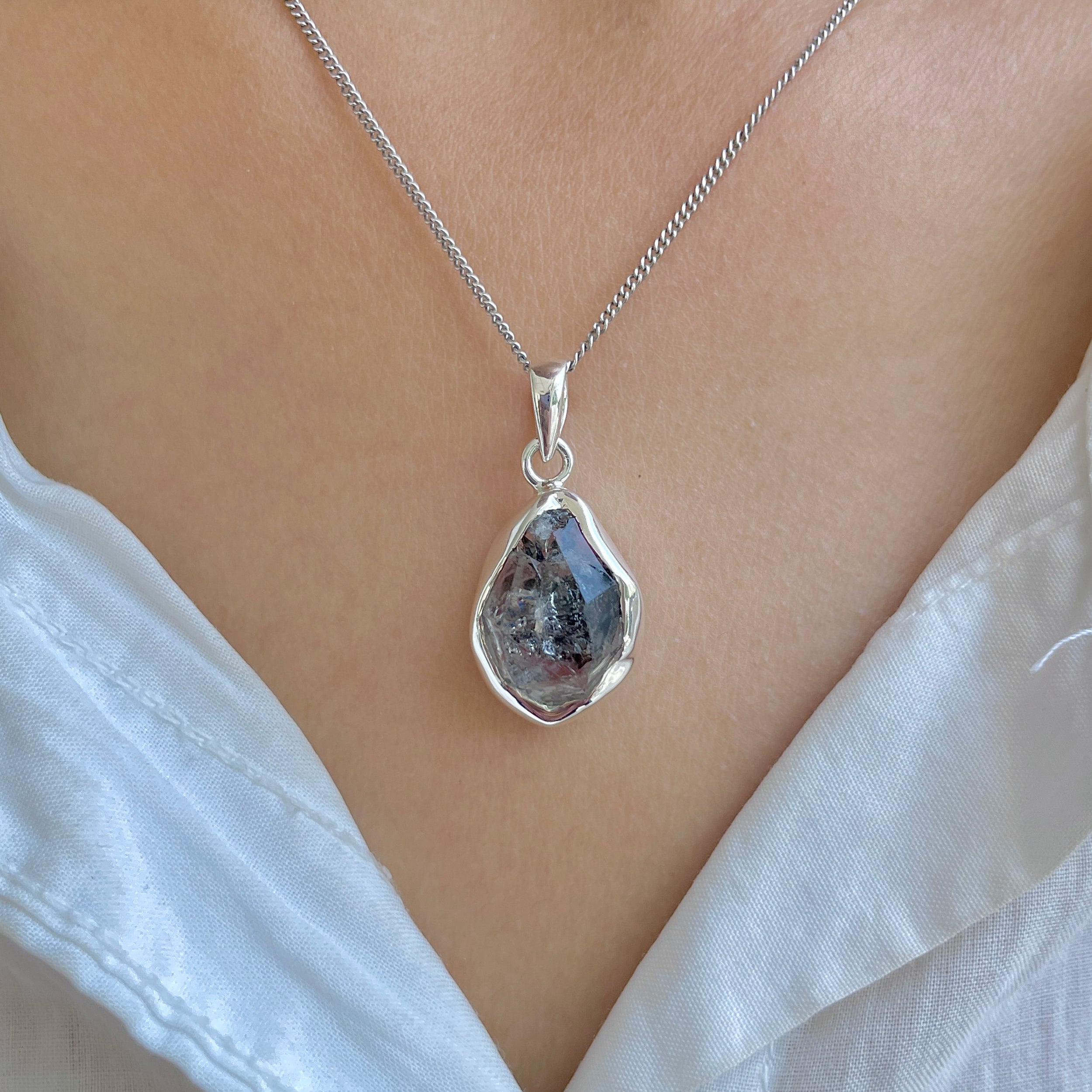 Herkimer Diamond Pendant-(HKD-P-44.)