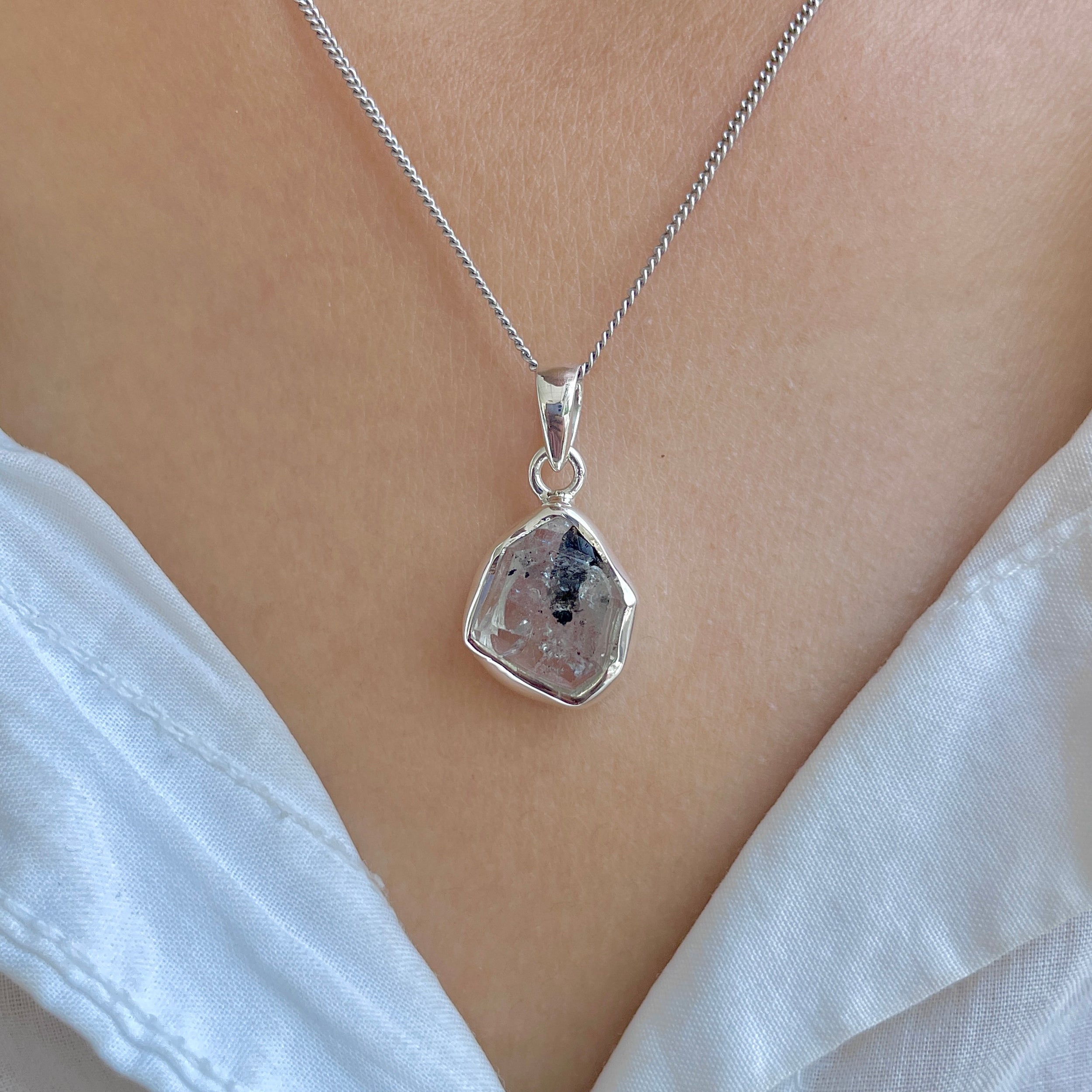 Herkimer Diamond Pendant-(HKD-P-46.)