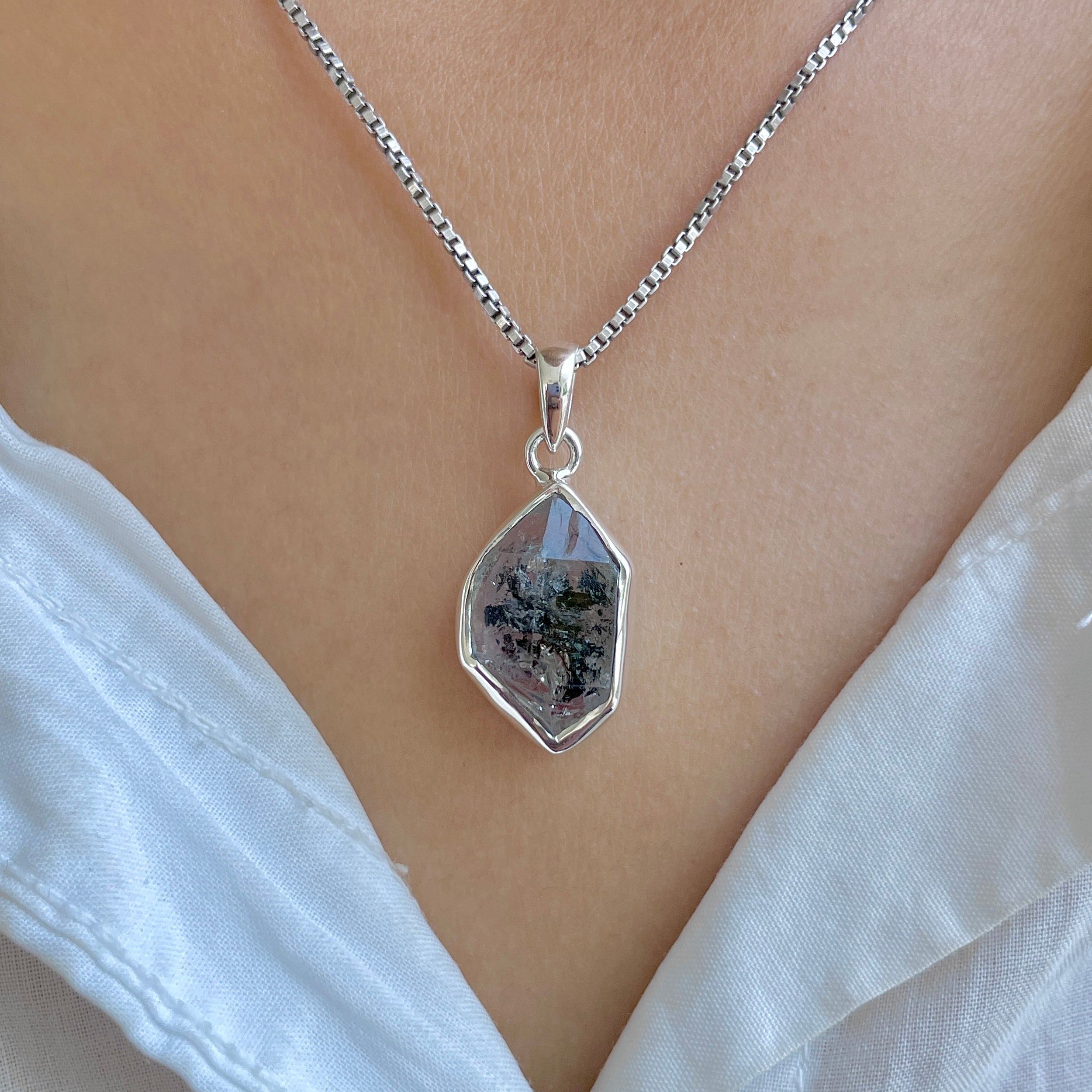 Herkimer Diamond Pendant-(HKD-P-52.)