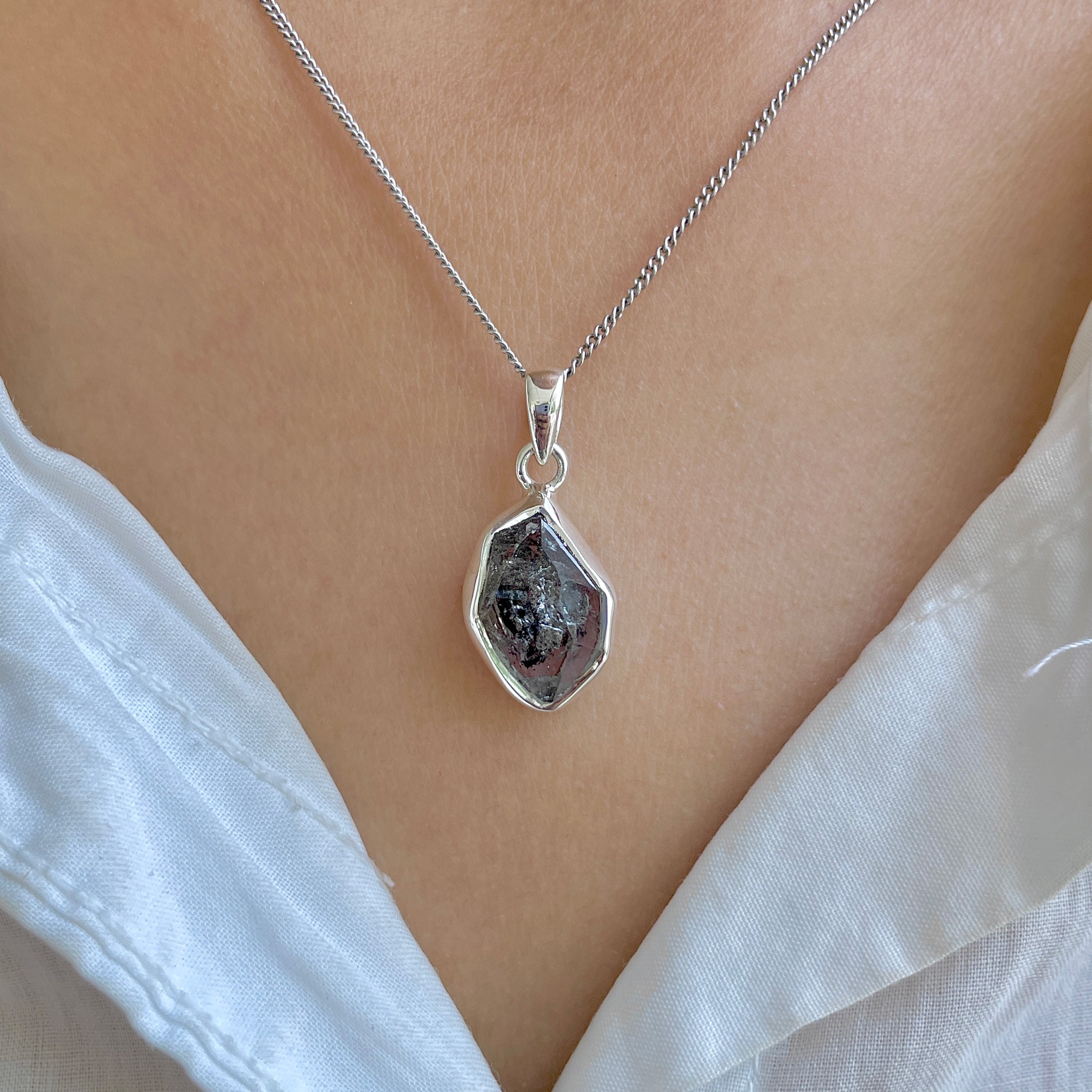 Herkimer Diamond Pendant-(HKD-P-53.)