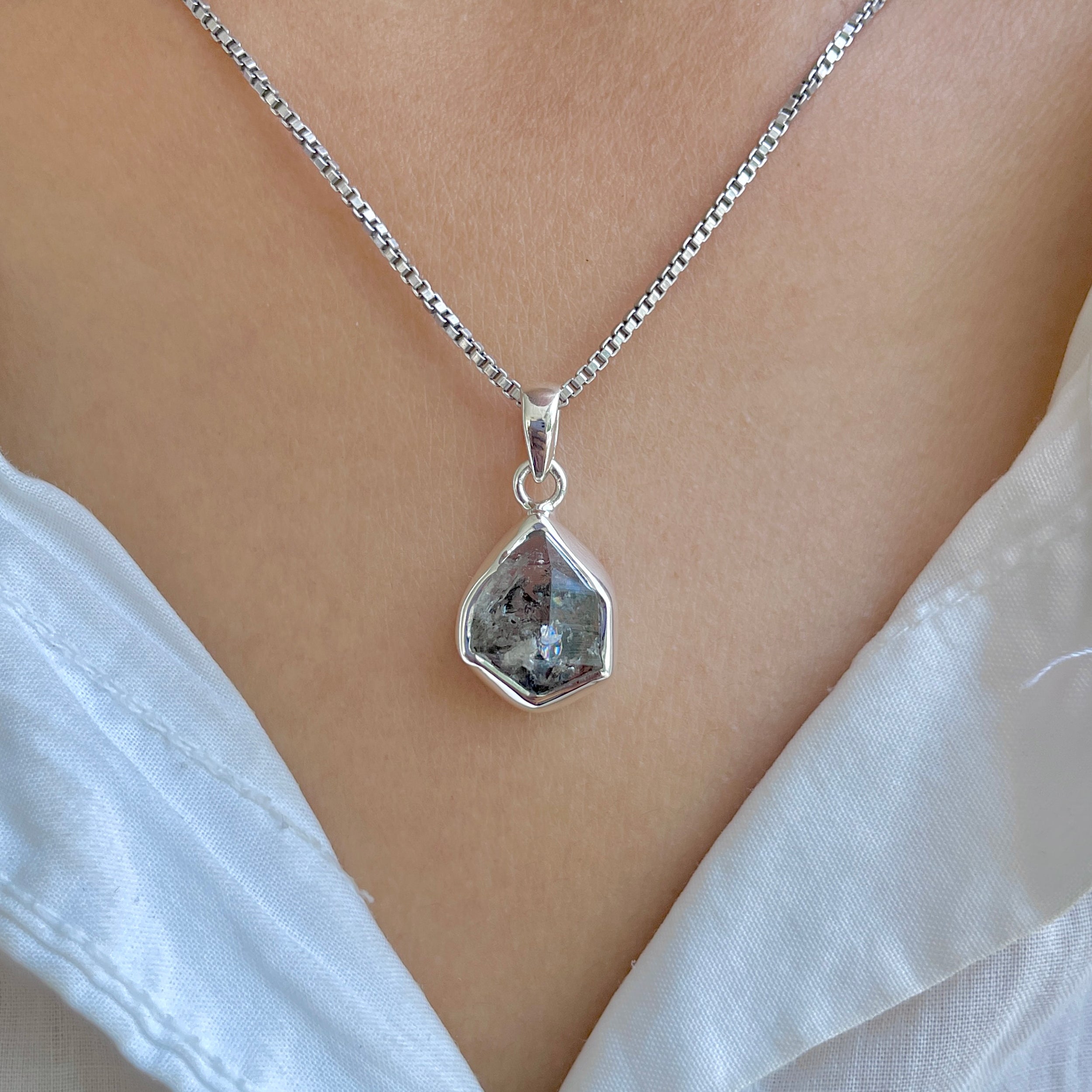 Herkimer Diamond Pendant-(HKD-P-56.)