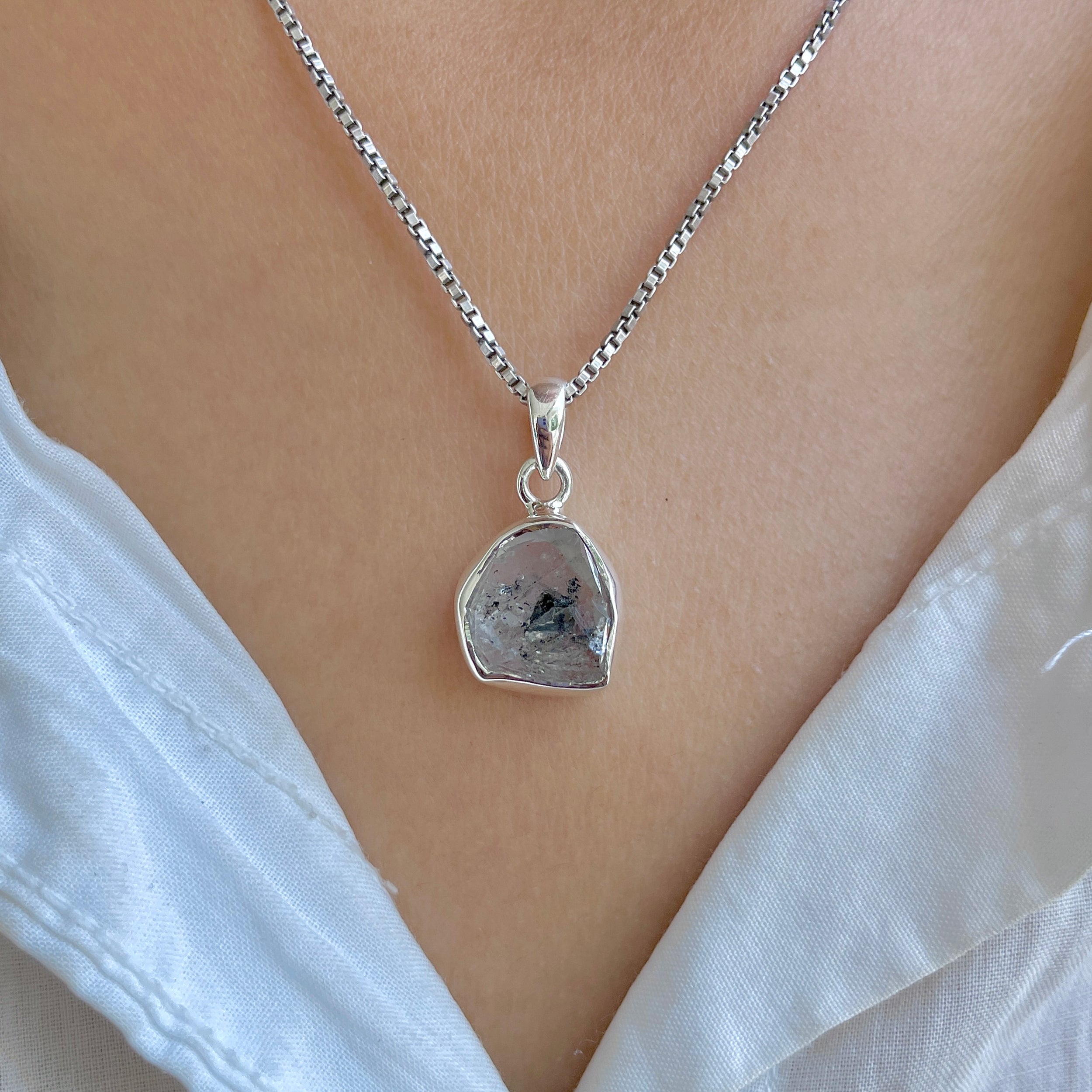 Herkimer Diamond Pendant-(HKD-P-58.)