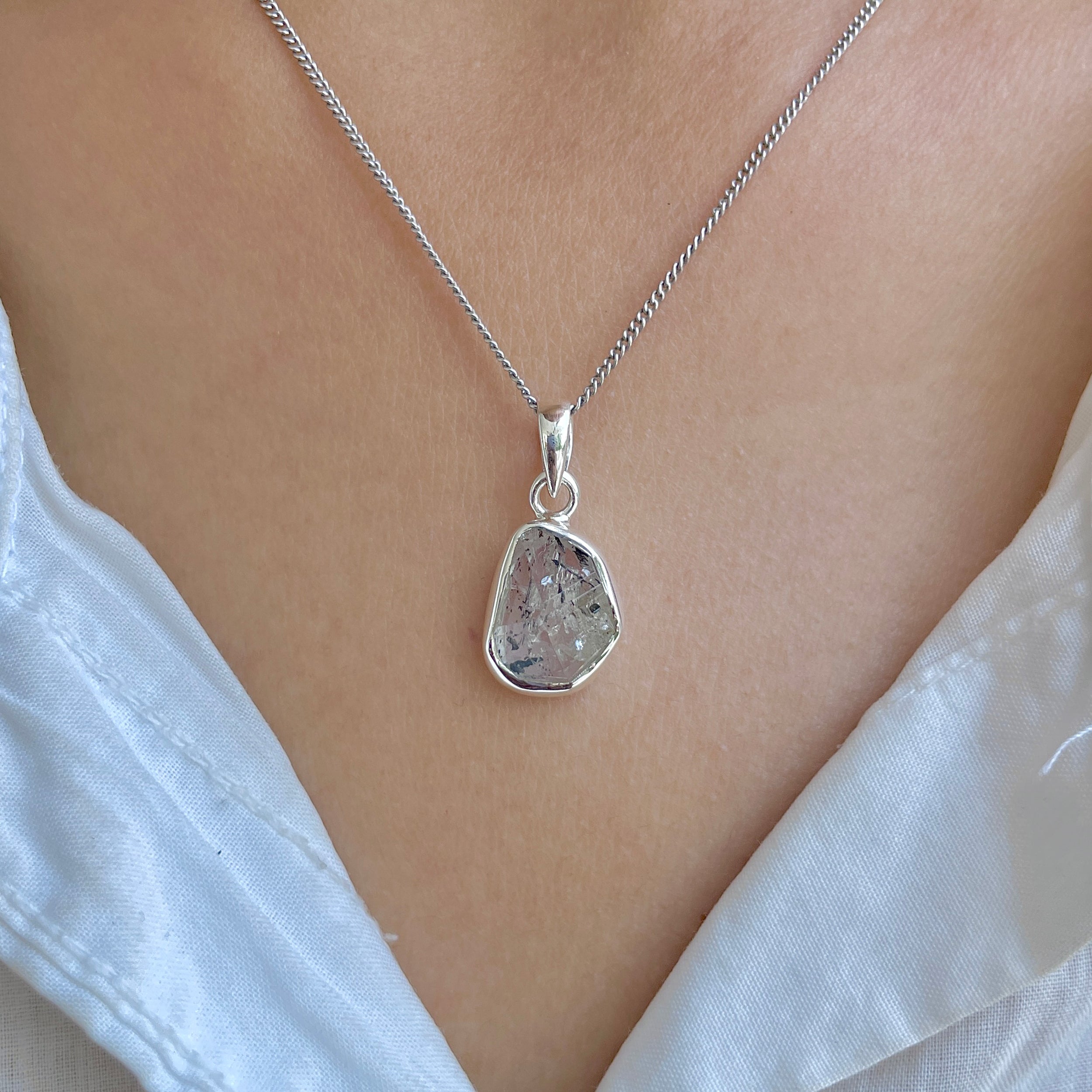 Herkimer Diamond Pendant-(HKD-P-61.)