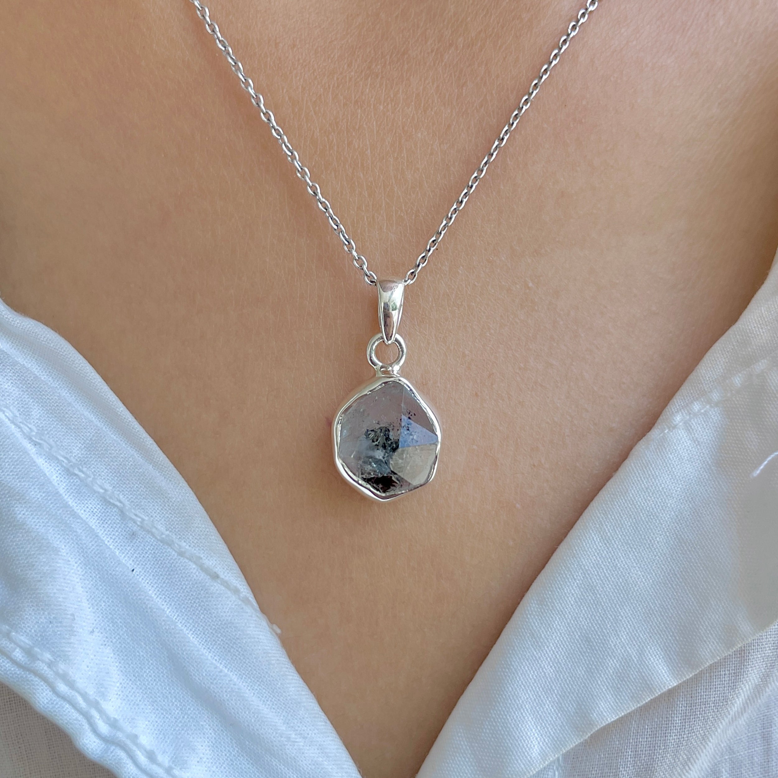 Herkimer Diamond Pendant-(HKD-P-66.)