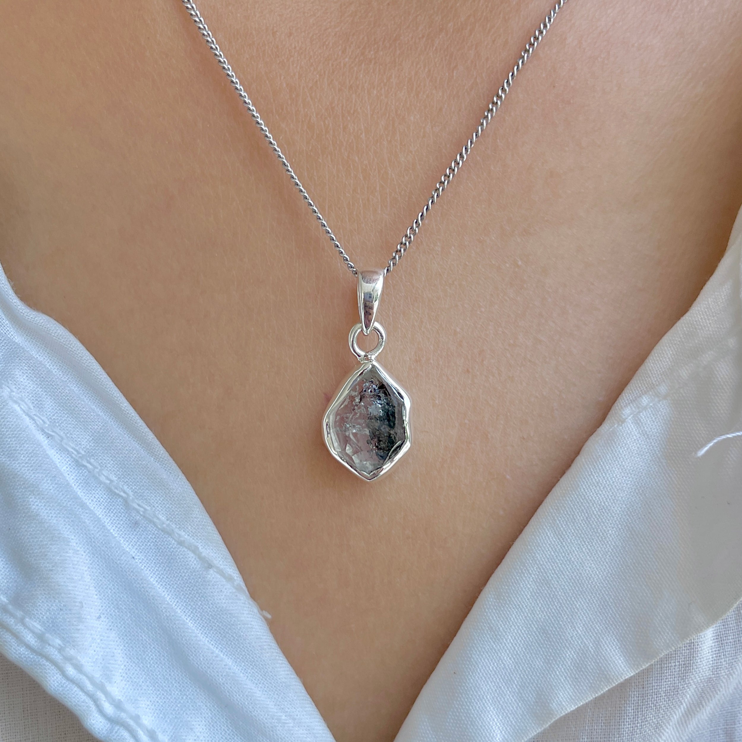 Herkimer Diamond Pendant-(HKD-P-68.)