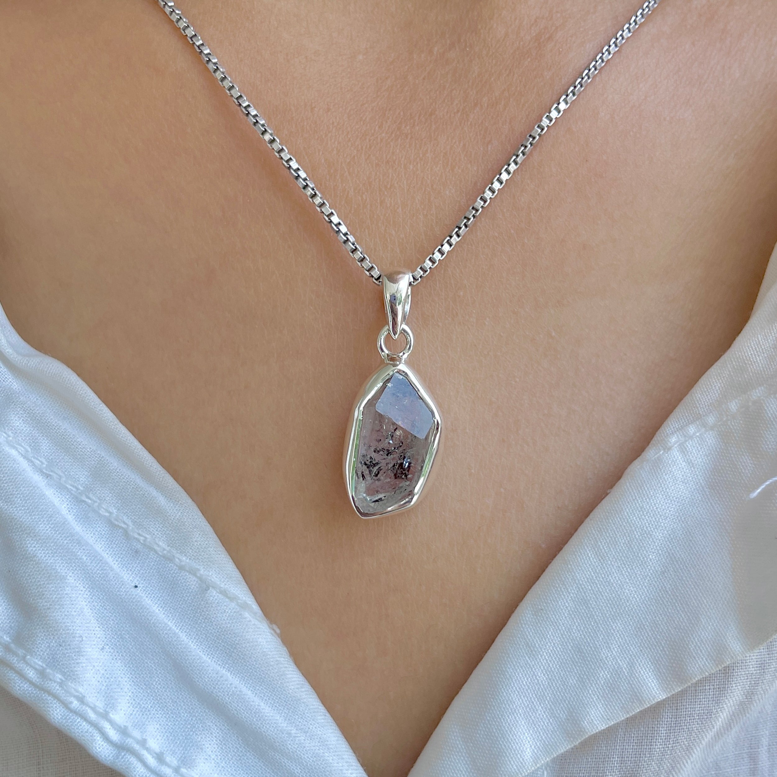 Herkimer Diamond Pendant-(HKD-P-69.)